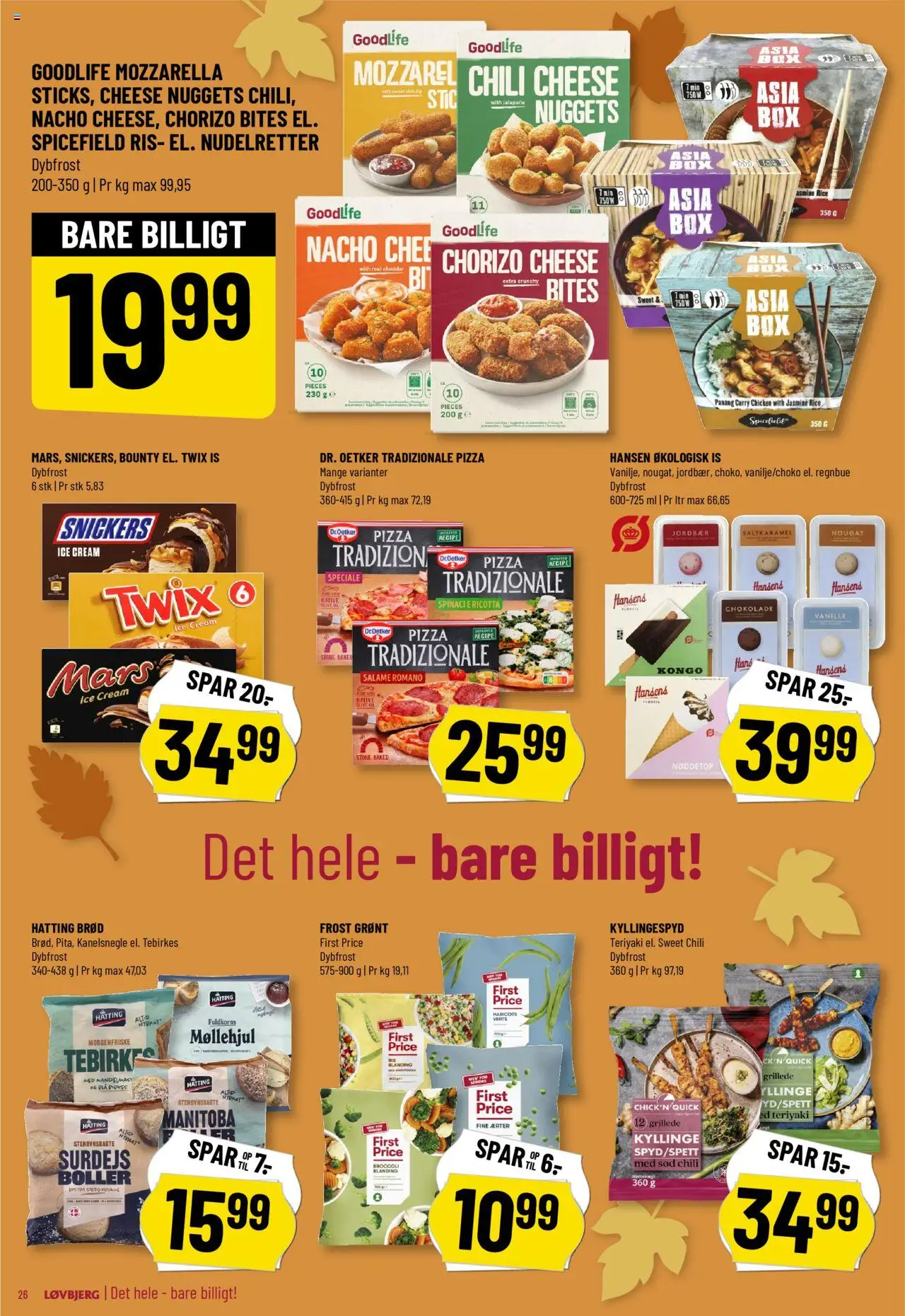 Løvbjerg tilbudsavis – gyldig fra 03.10.2025 | Side: 28 | Produkter: Cheddar, Brød, Ærter, Nougat