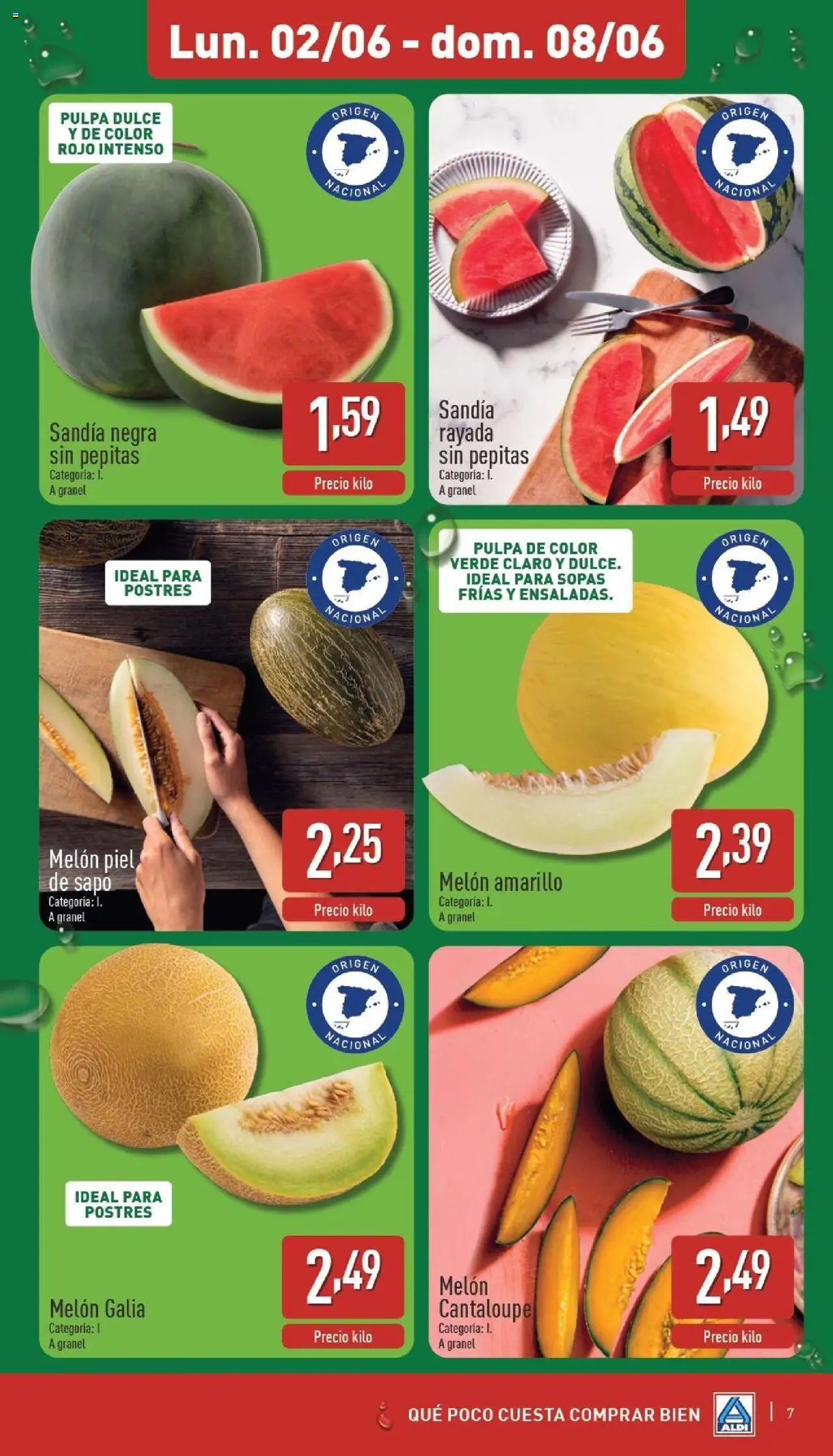 Aldi folleto Península │ válido desde el 02.06.2025 | Página: 7 | Productos: Φορτιστής, Sandía, Κλειδαριά της πόρτας