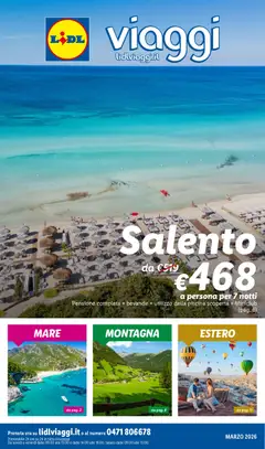 Anteprima del volantino Lidl volantino Viaggi valido a partire dal 01.03.2026