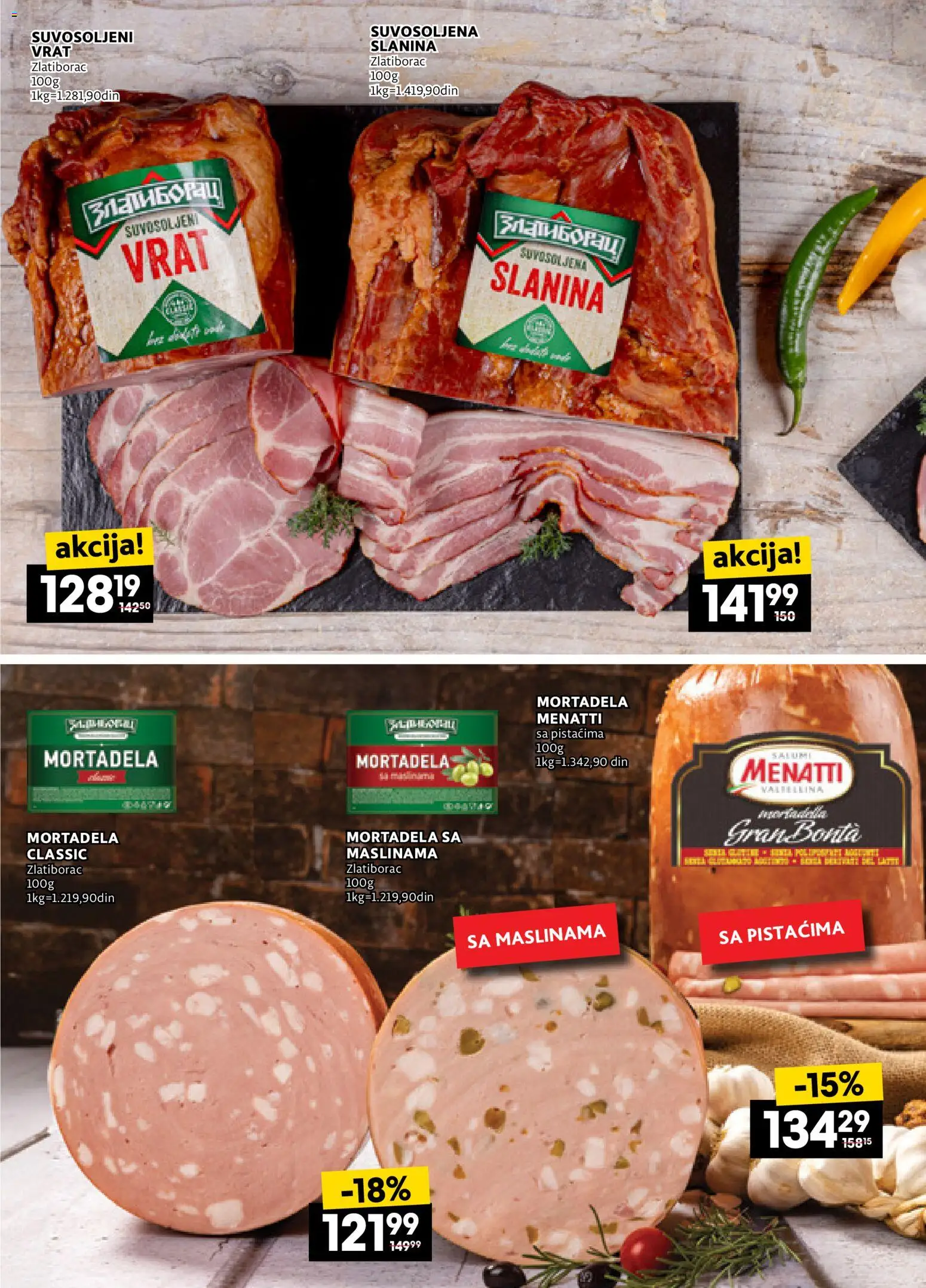 Idea katalog - važi od 23.10.2025 | Strana: 6 | Proizvode: Mortadela, Slanina