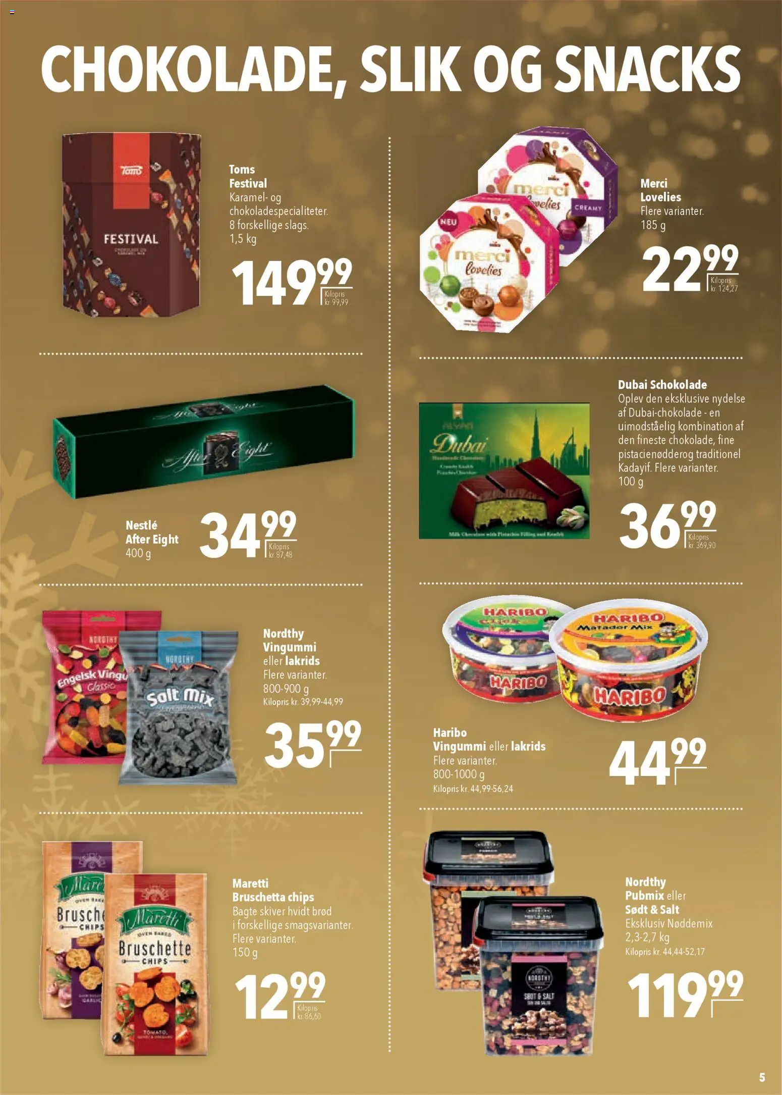 CITTI Markt Dänemark-Werbung – gültig ab 17.12.2025 | Seite: 5 | Produkte: Merci, Haribo, Schokolade, Chips