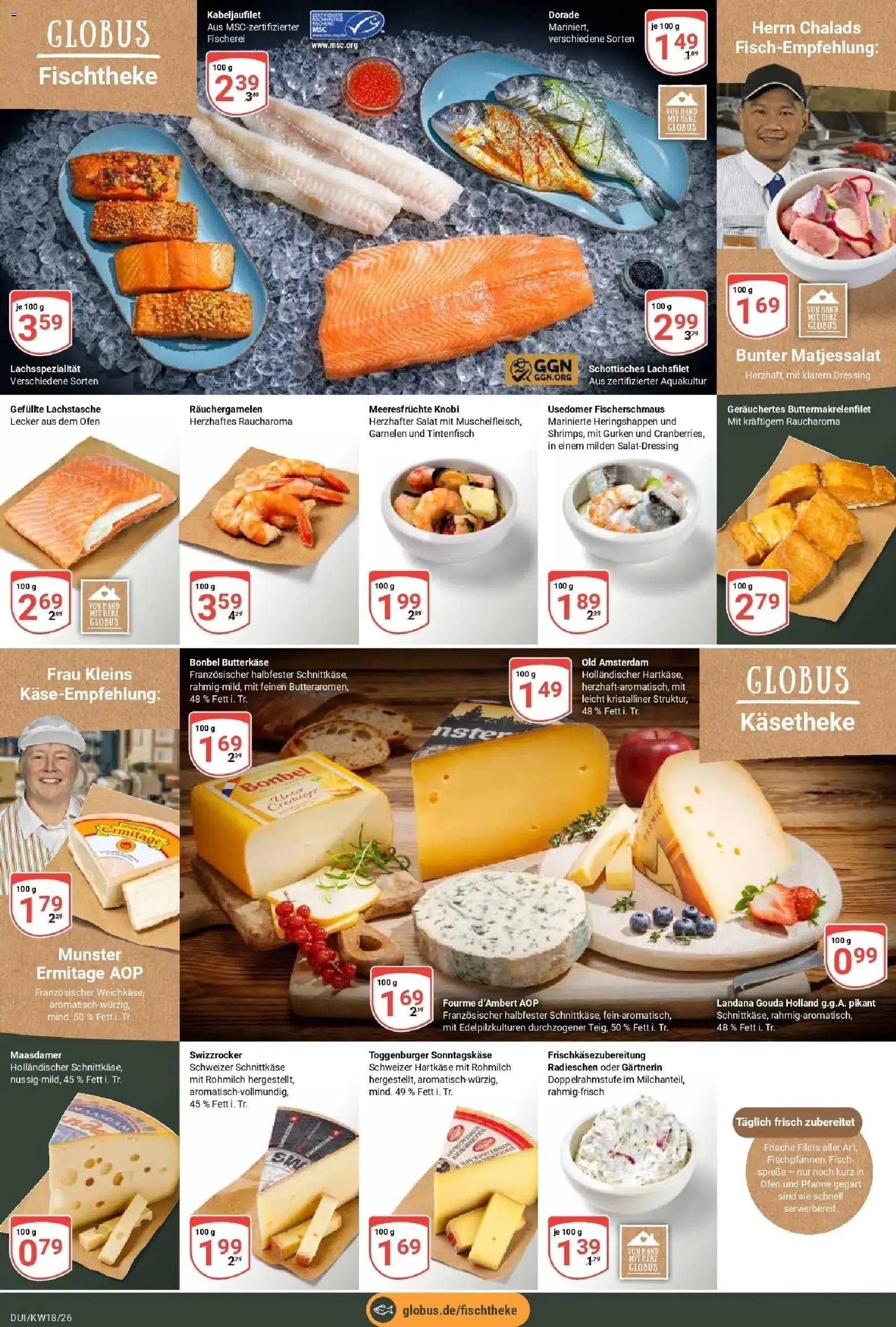 Globus Prospekt Duisburg	 – gültig ab 27.04.2026 | Seite: 8 | Produkte: Gouda, Fisch, Gurken, Salat