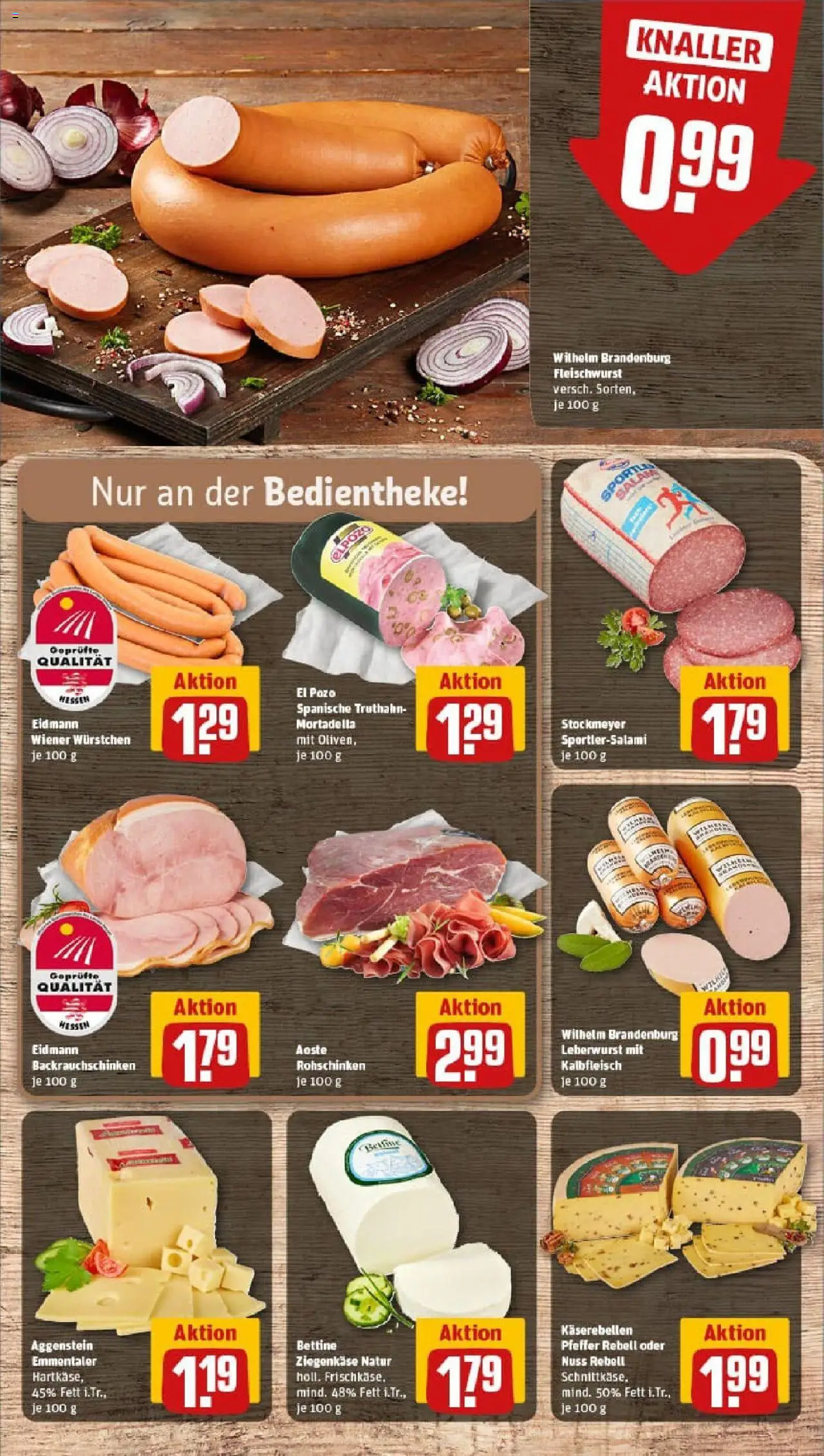 Rewe prospekt Marburg	 – gültig ab 28.09.2025 | Seite: 13 | Produkte: Wiener wurstchen, Ziegenkäse, Pfeffer, Salami