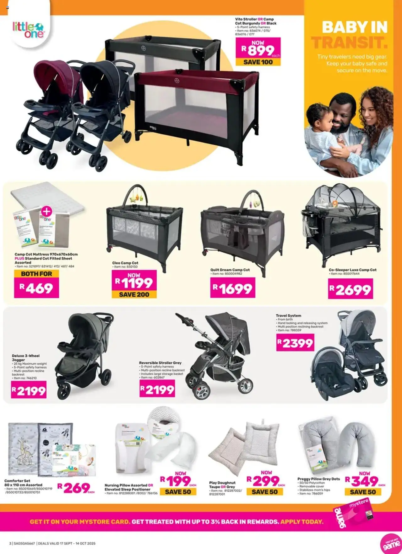 Game Baby & Beyond  valid from 17.09.2025 | Page: 3 | Products: Game, Mattress, Pillow, Basket