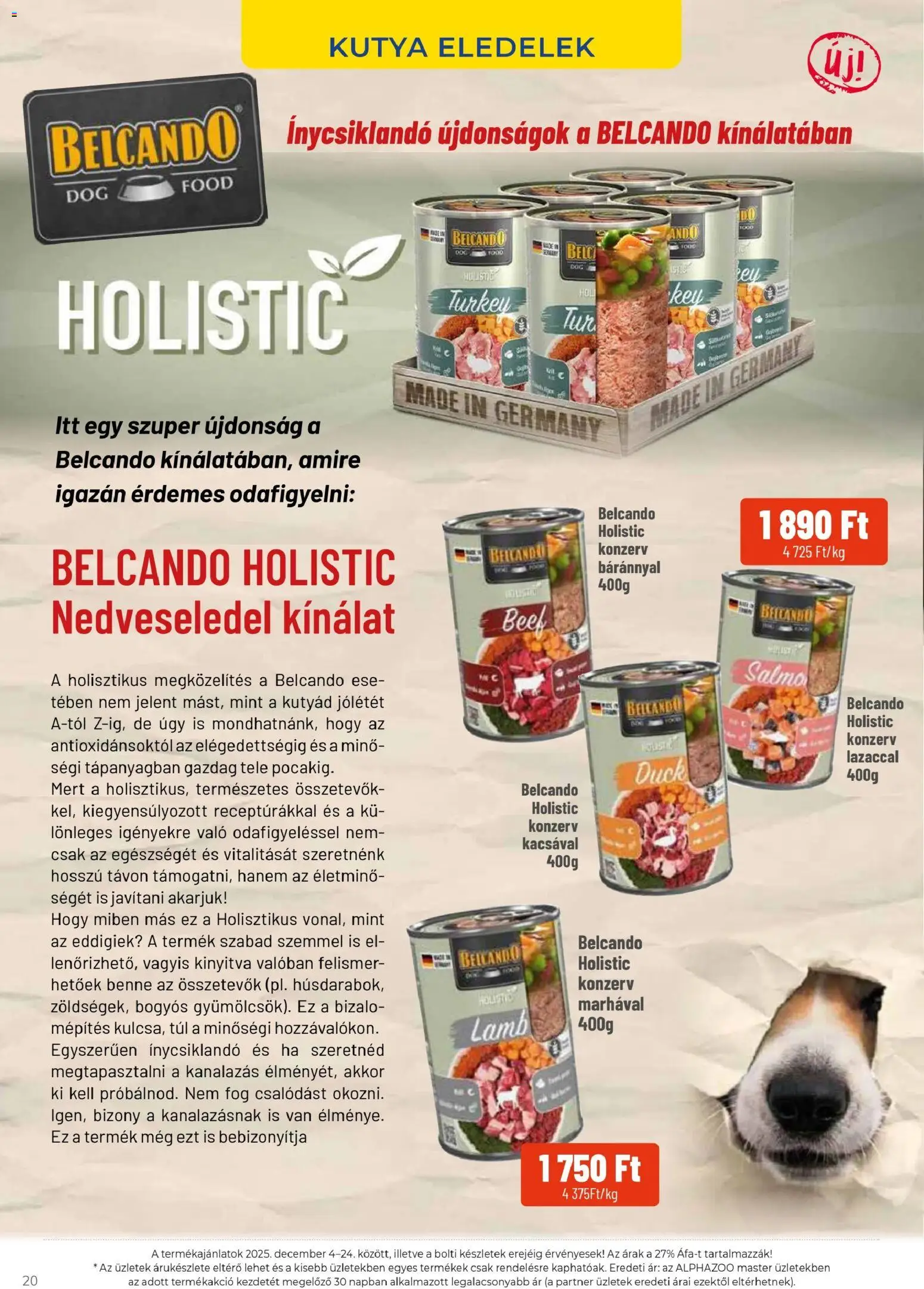 AlphaZoo akciós ujság - amely érvényes a következő dátumtól: 04.12.2025 | Oldal: 20