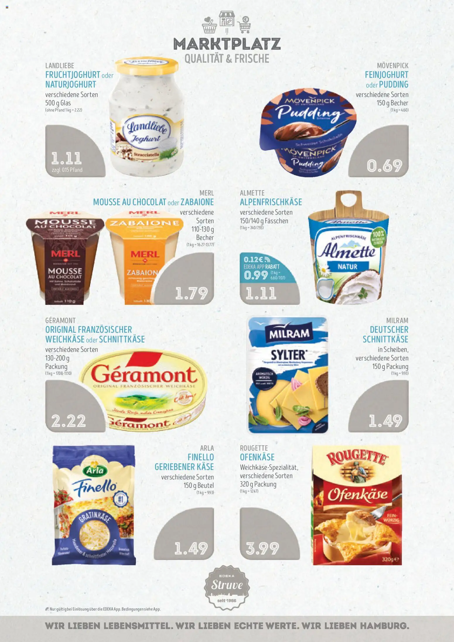 Edeka Struve Prospekt 	 – gültig ab 08.12.2025 | Seite: 6 | Produkte: Geramont, Almette, Fruchtjoghurt, Milram