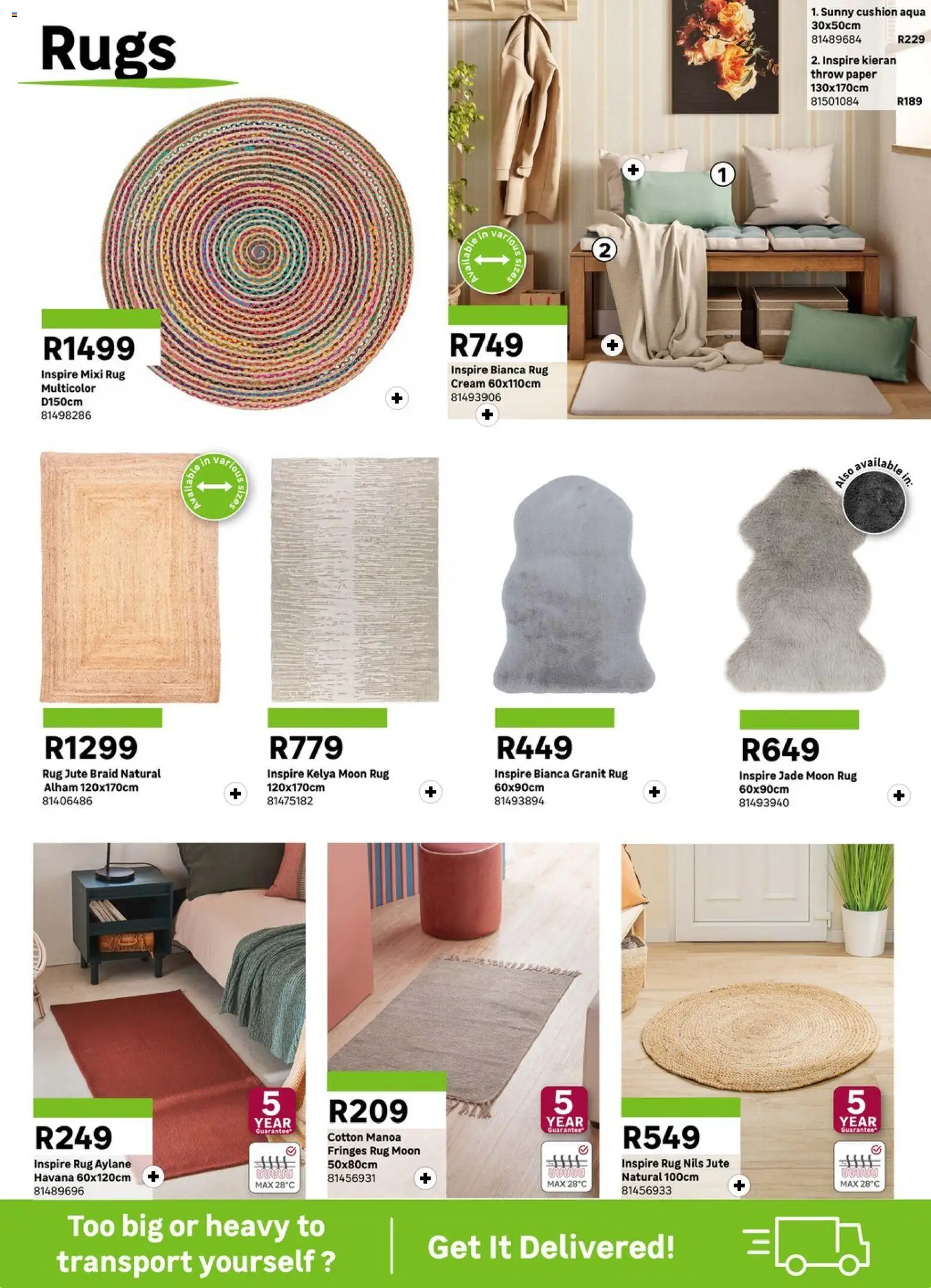 New Leroy Merlin catalogue – valid from 11.04.2026 | Page: 8 | Products: Cushion, Rug, Cream, Paper