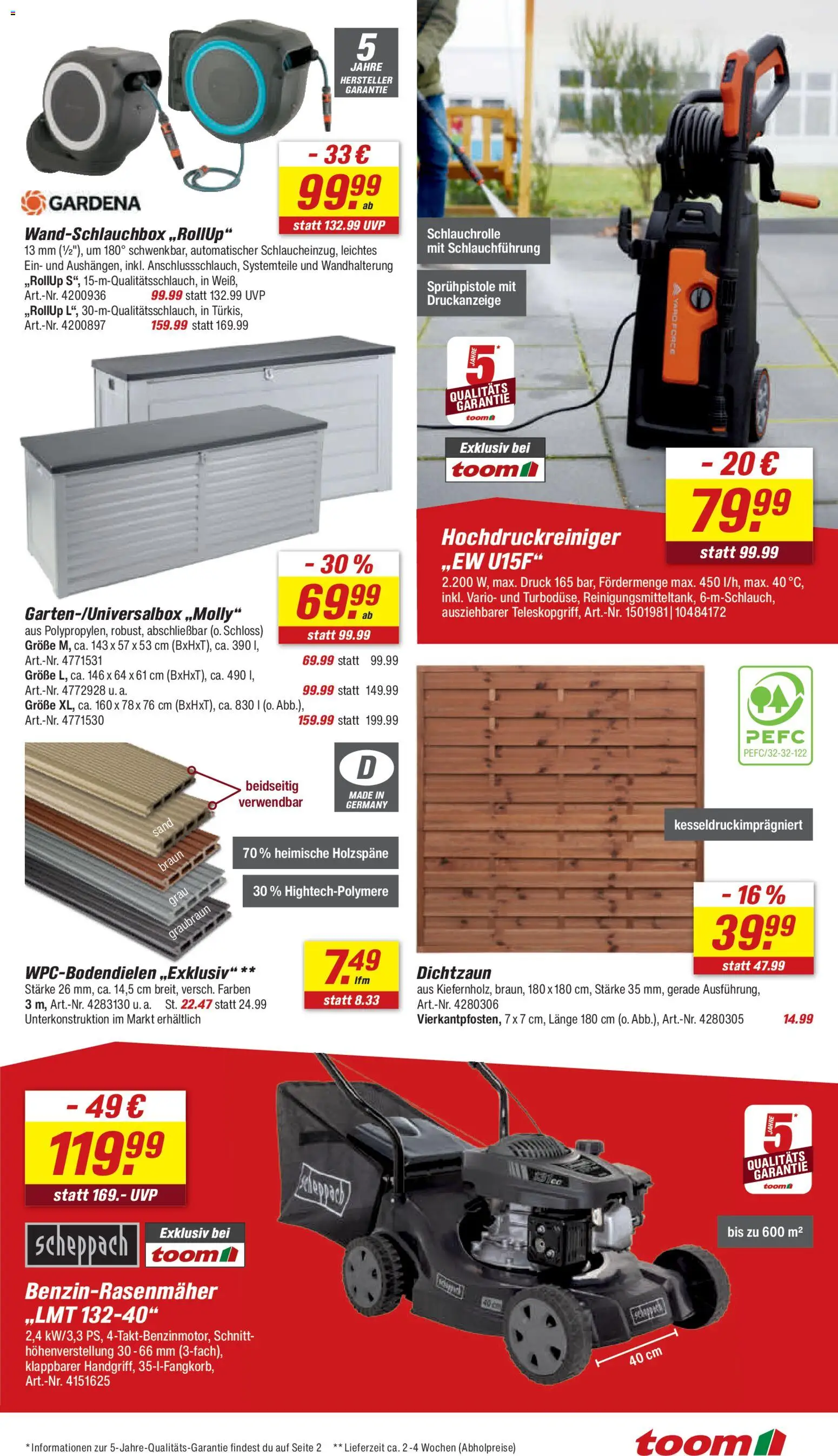 Toom Baumarkt Prospekt 	 – gültig ab 28.02.2026 | Seite: 5 | Produkte: Hochdruckreiniger