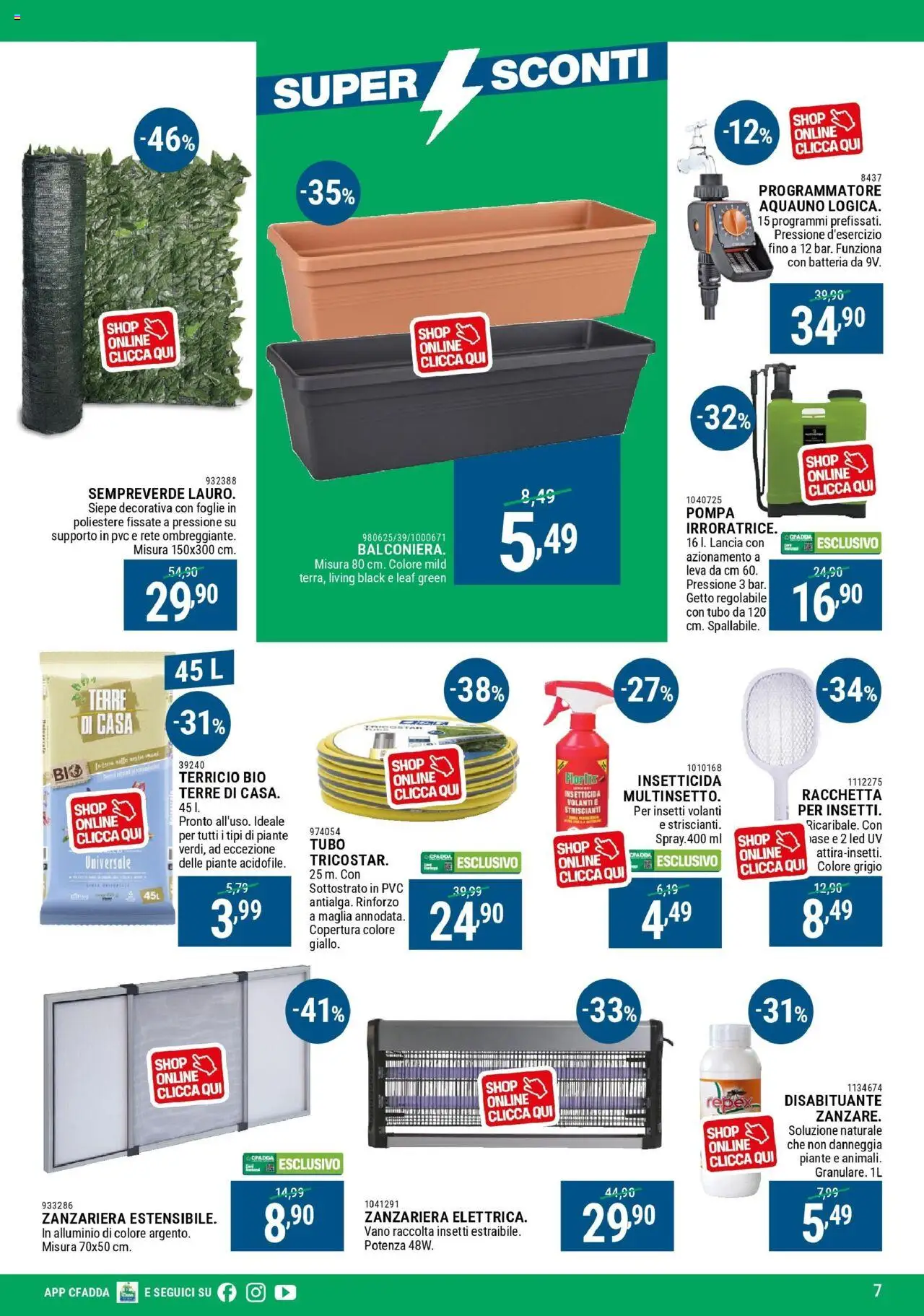 Volantino CFadda del 30.07.2025 | Pagina: 7 | Prodotti: Tubo, Alluminio, Insetticida, Batteria
