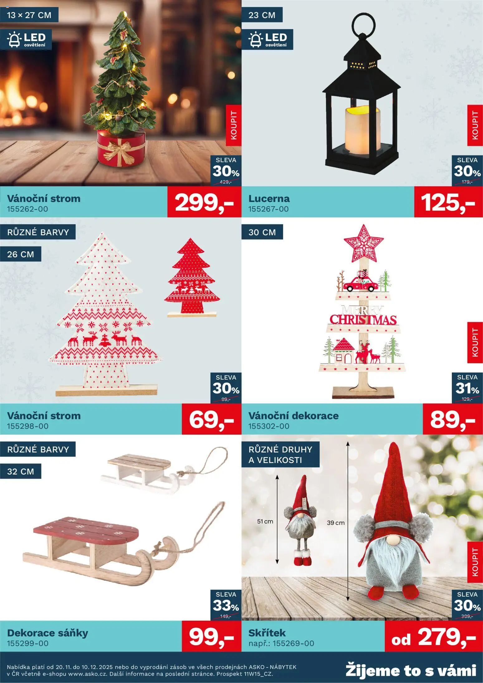 ASKO nábytek leták - Vánoce od 20.11.2025 | Strana: 3 | Produkty: Nábytek, Barvy, Vánoční dekorace, Dekorace