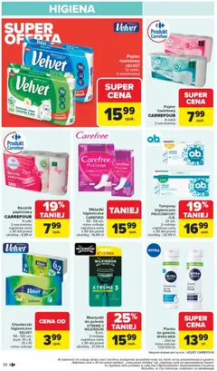 Pogląd oferty "Carrefour Gazetka" - ważna od 03.11.2025 | Strona: 38 | Produkty: Tampony, Rolki, Aloes, Ręcznik papierowy