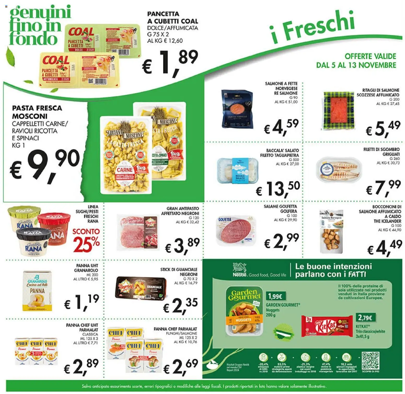 Volantino Coal del 05.11.2025 | Pagina: 15 | Prodotti: Salame, Panna, Pasta, The