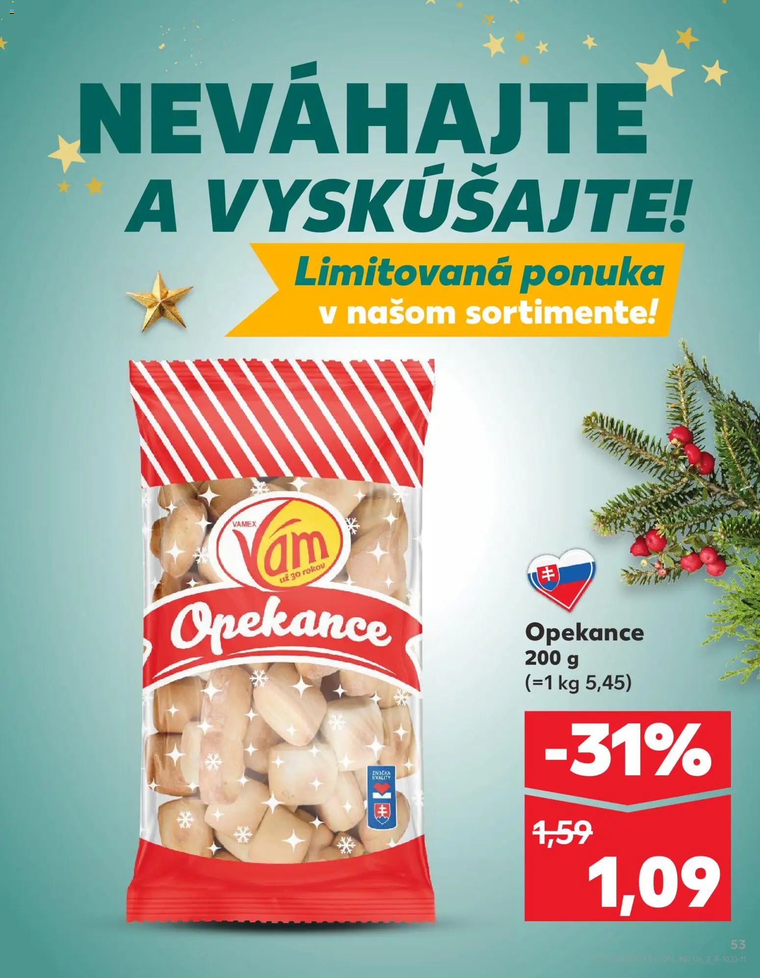Kaufland SK akciós ujság - amely érvényes a következő dátumtól: 11.12.2025 | Oldal: 53