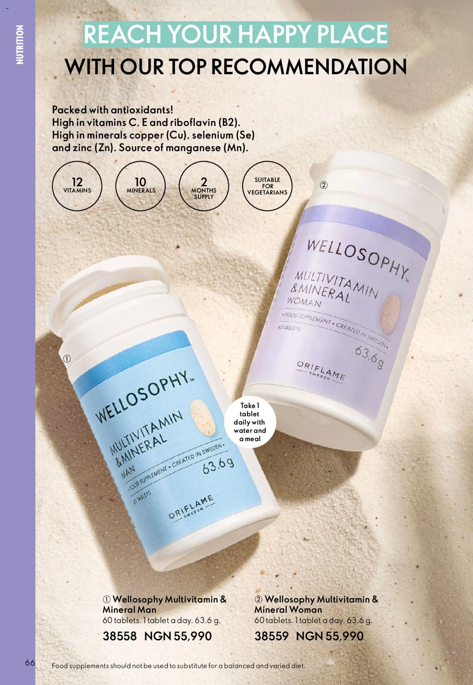 Oriflame Catalogue 2/2026 valid from 01.04.2026 | Page: 66 | Products: Tablet, Water