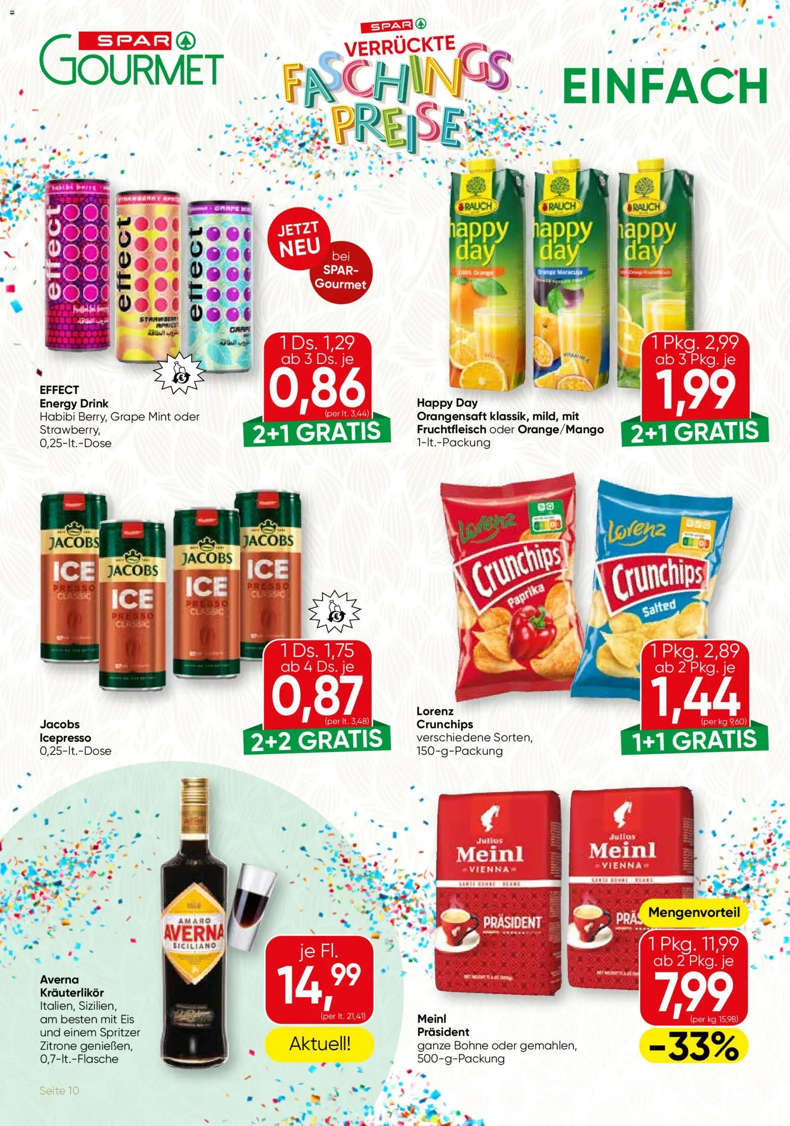 SPAR Gourmet Flugblatt gültig ab 12.02.2026 | Seite: 10 | Produkte: Eis, Zitrone