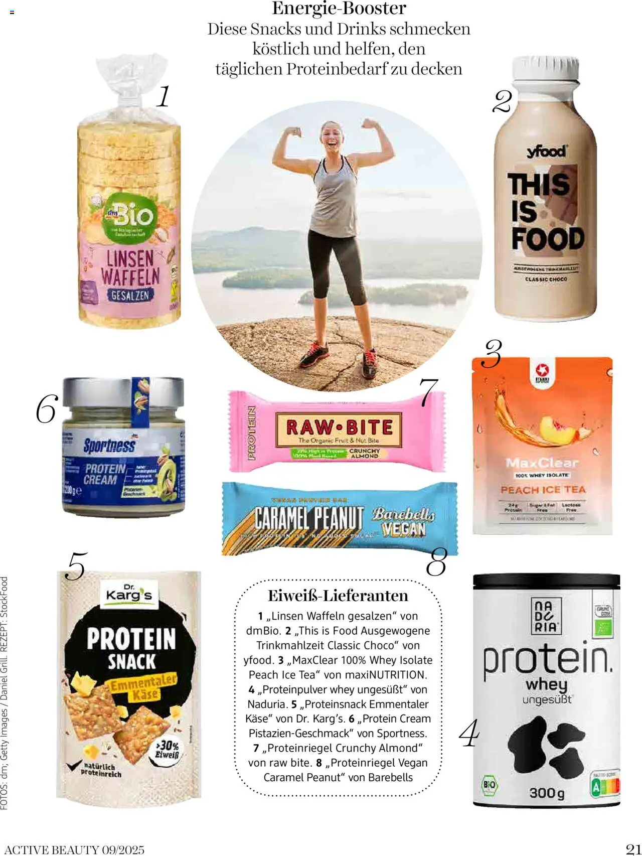 dm drogerie markt Active Beauty Magazin 09/2025 gültig ab 10.09.2025 | Seite: 21 | Produkte: Rum, Käse