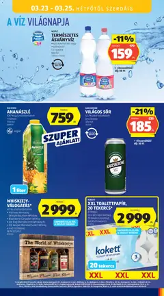 KARLSKRONE VILÁGOS SÖR, 4,5 % alkoholtartalom 0,5 l/doboz - amely érvényes a következő dátumtól: 19.03.2026 | Oldal: 61