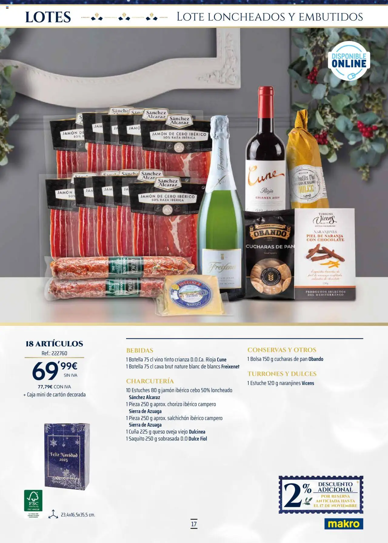 Makro - Lotes y cestas Levante │ válido desde el 04.10.2025 | Página: 17 | Productos: Pan, Jamón, Νυχτικό, Loncheado