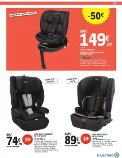 E.Leclerc - Prévisualisation de E.Leclerc Spécial bébé valide à partir de 07.04.2026 | Page: 31 | Produits: Ceinture, Siège auto