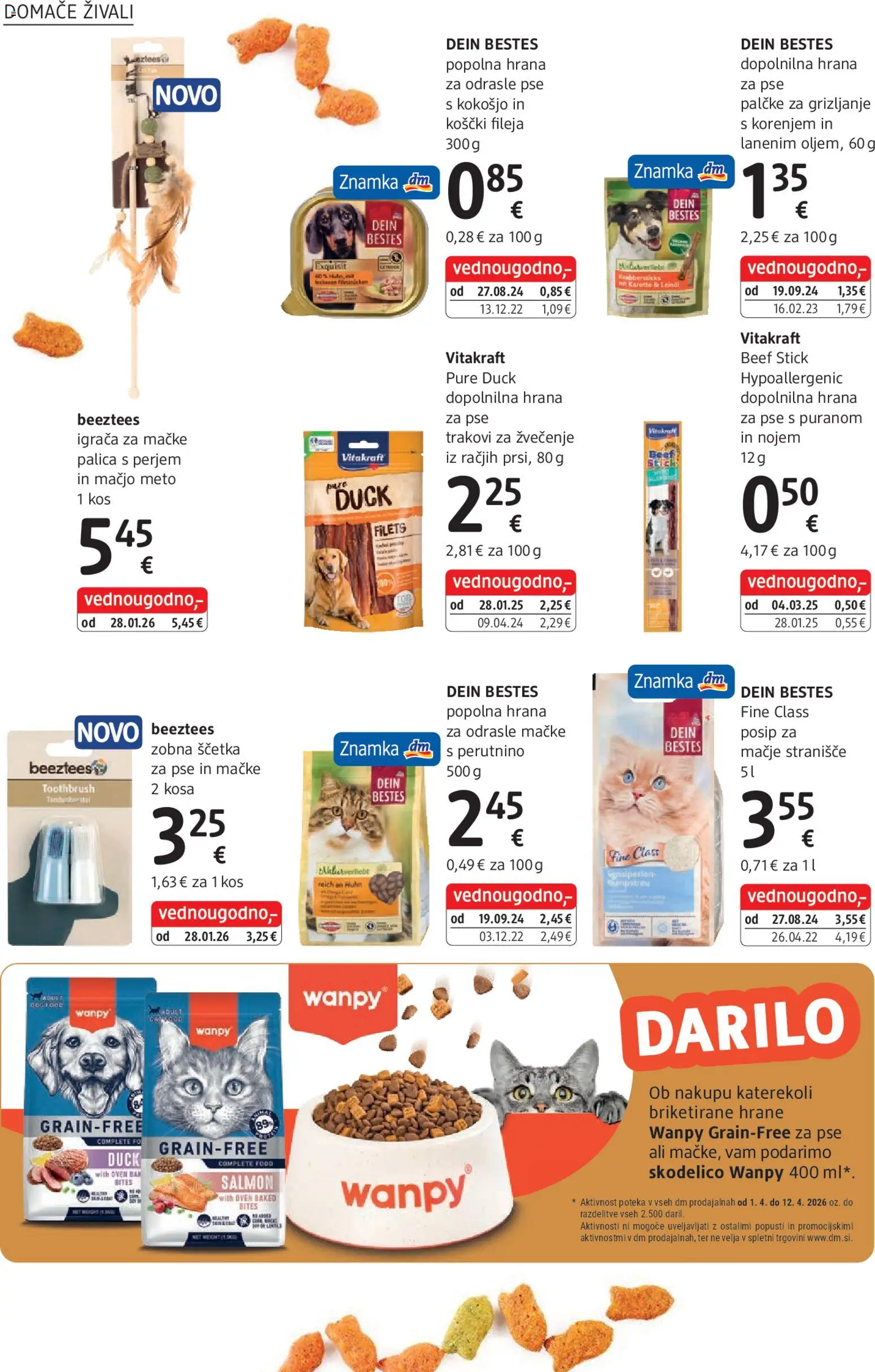 Novi DM Drogerie Markt katalog ponudbe – veljaven od 01.04.2026 | Stran: 30 | Izdelki: Stranisce, Kos, Zobna scetka