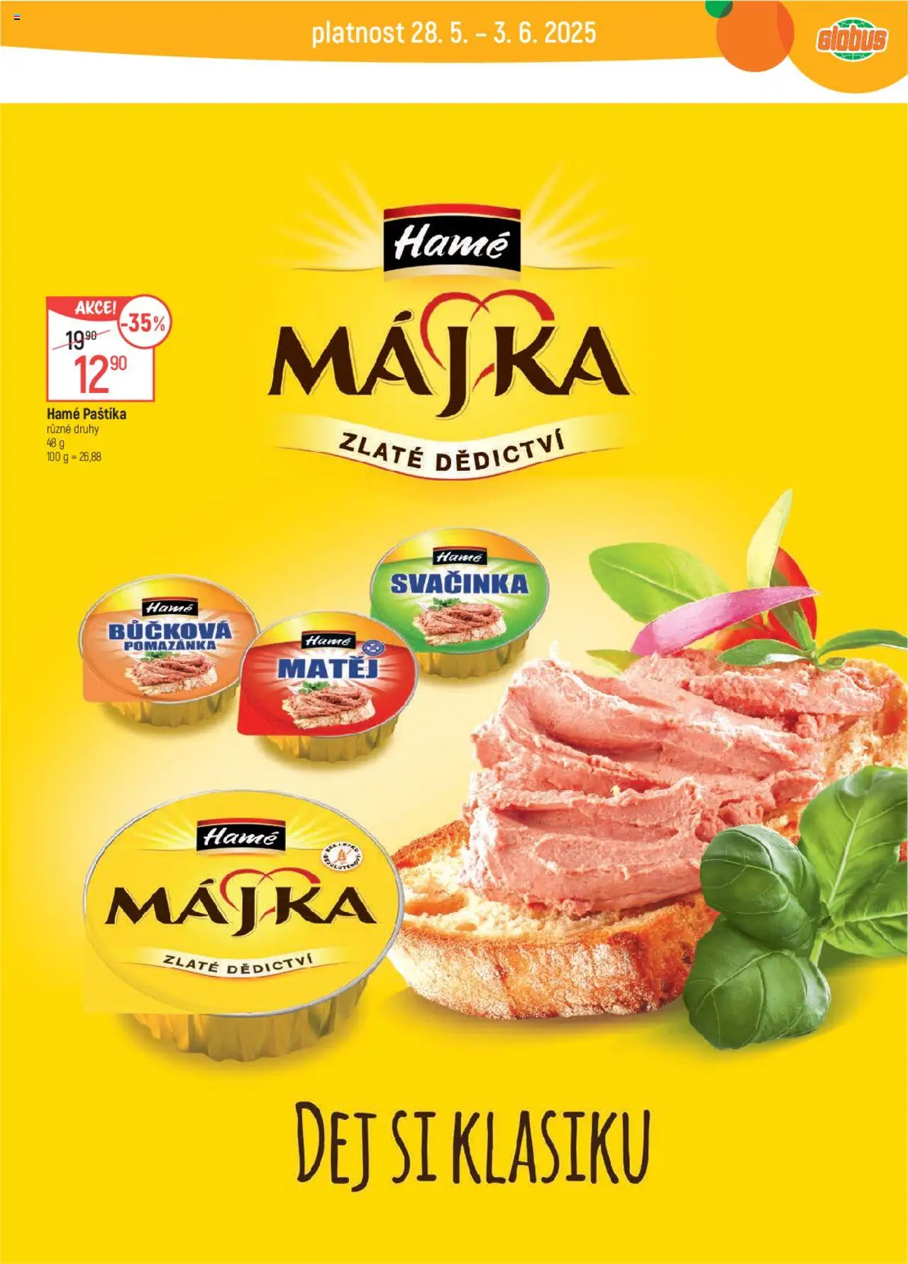Globus leták od 28.05.2025 | Strana: 22 | Produkty: Globus, Pomazánka, Paštika