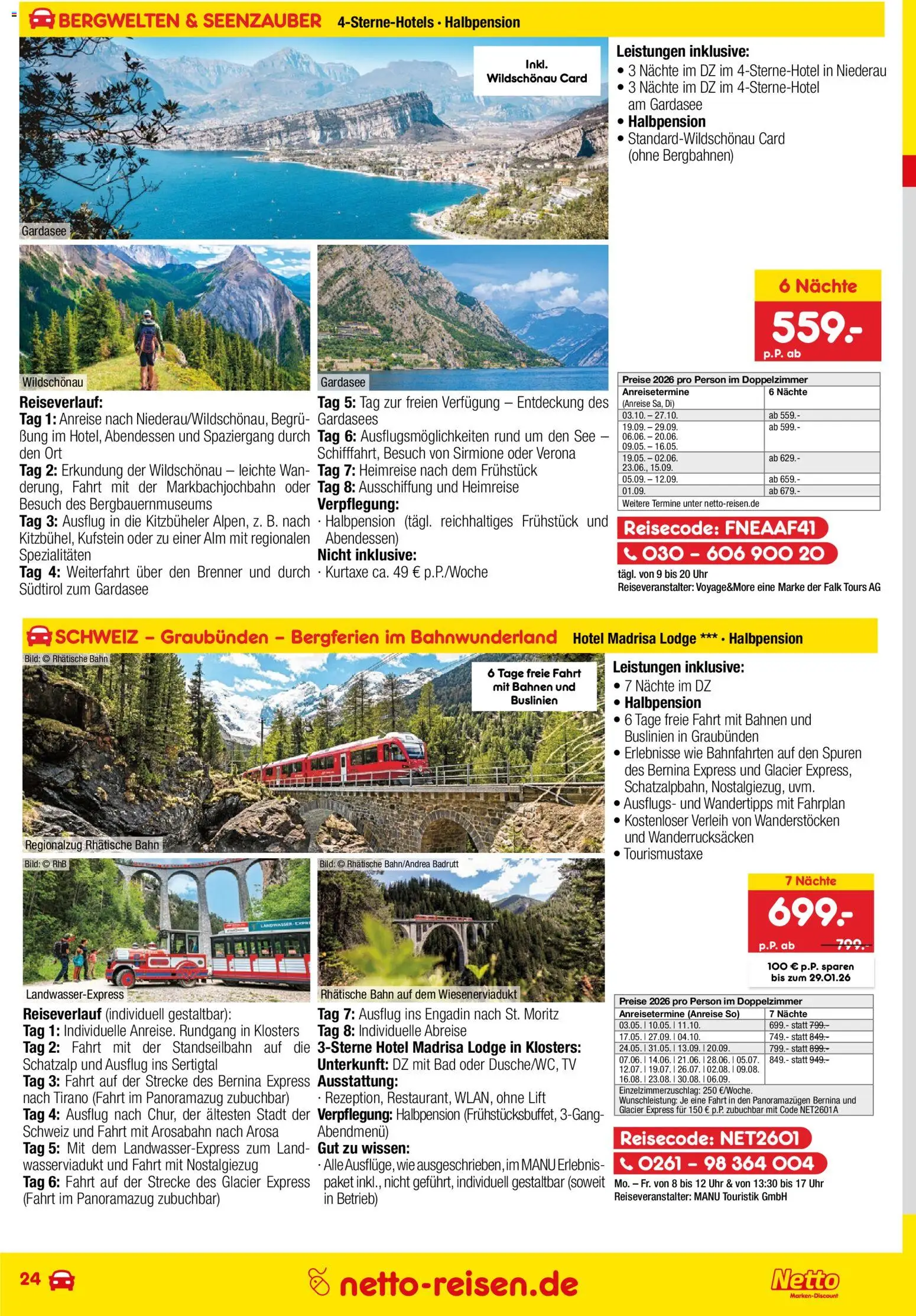 Netto Reisen Prospekt 	 – gültig ab 29.12.2025 | Seite: 24 | Produkte: Bad, Uhr, TV