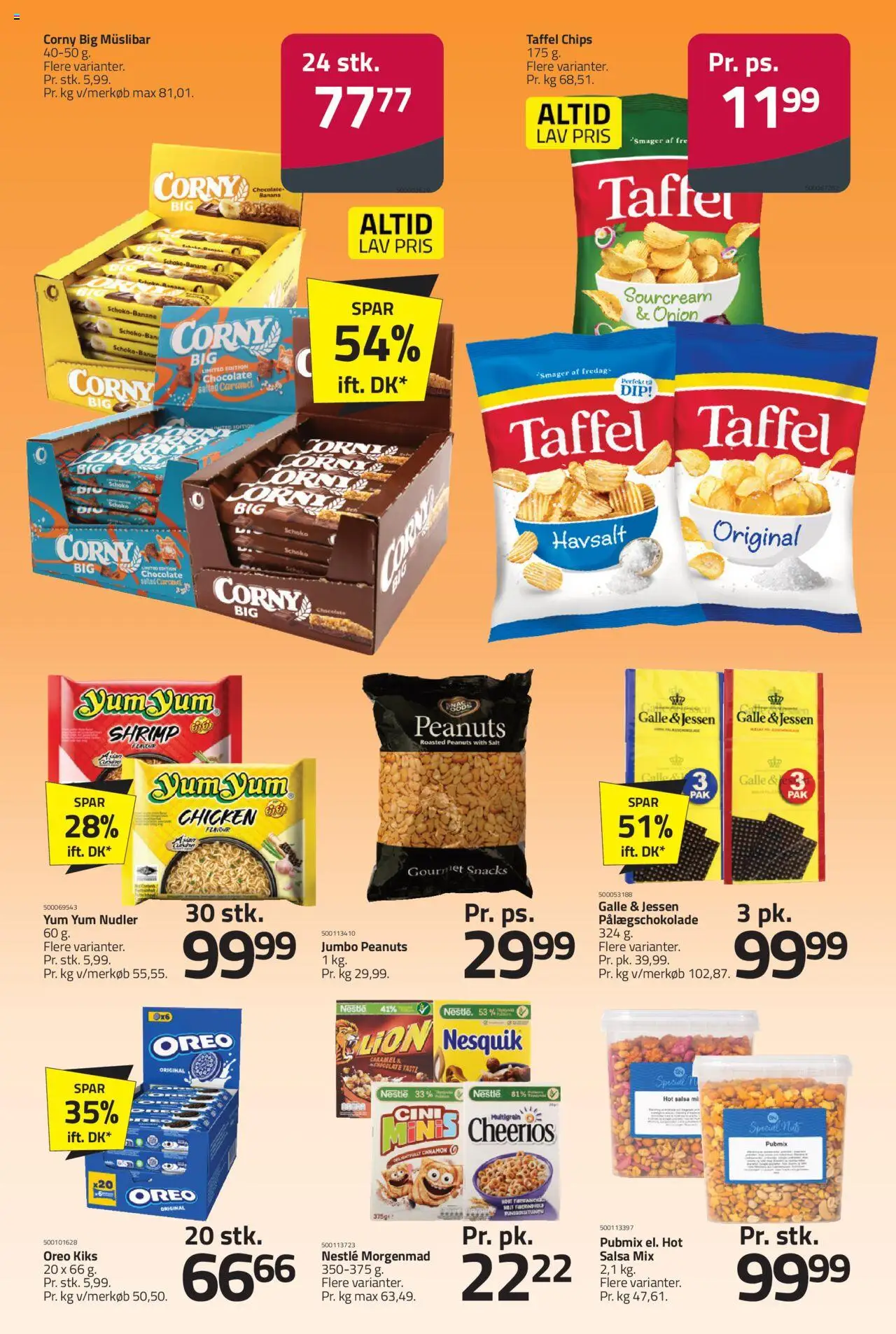 Fleggaard tilbudsavis – gyldig fra 22.10.2025 | Side: 31 | Produkter: Nudler, Chips, Peanuts, Salsa