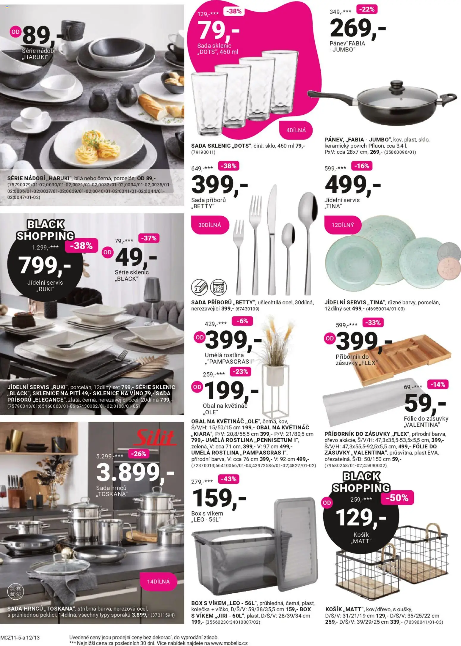 Möbelix Black Friday od 10.11.2025 | Strana: 12 | Produkty: Box, Víno, Obal na květináč, Sklenice