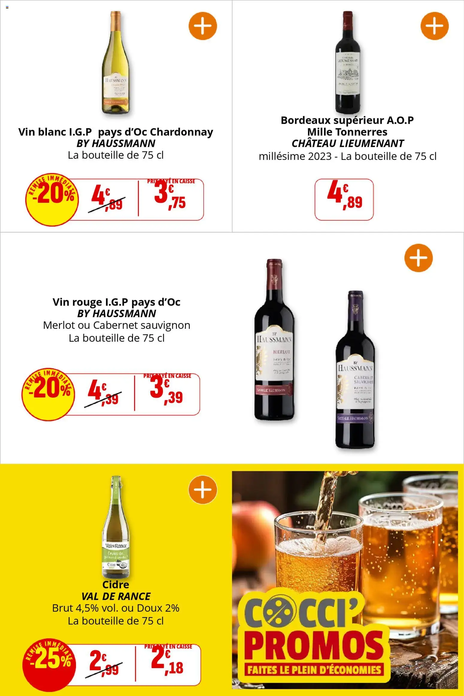 {H1} | Page: 19 | Produits: Cidre, Vin