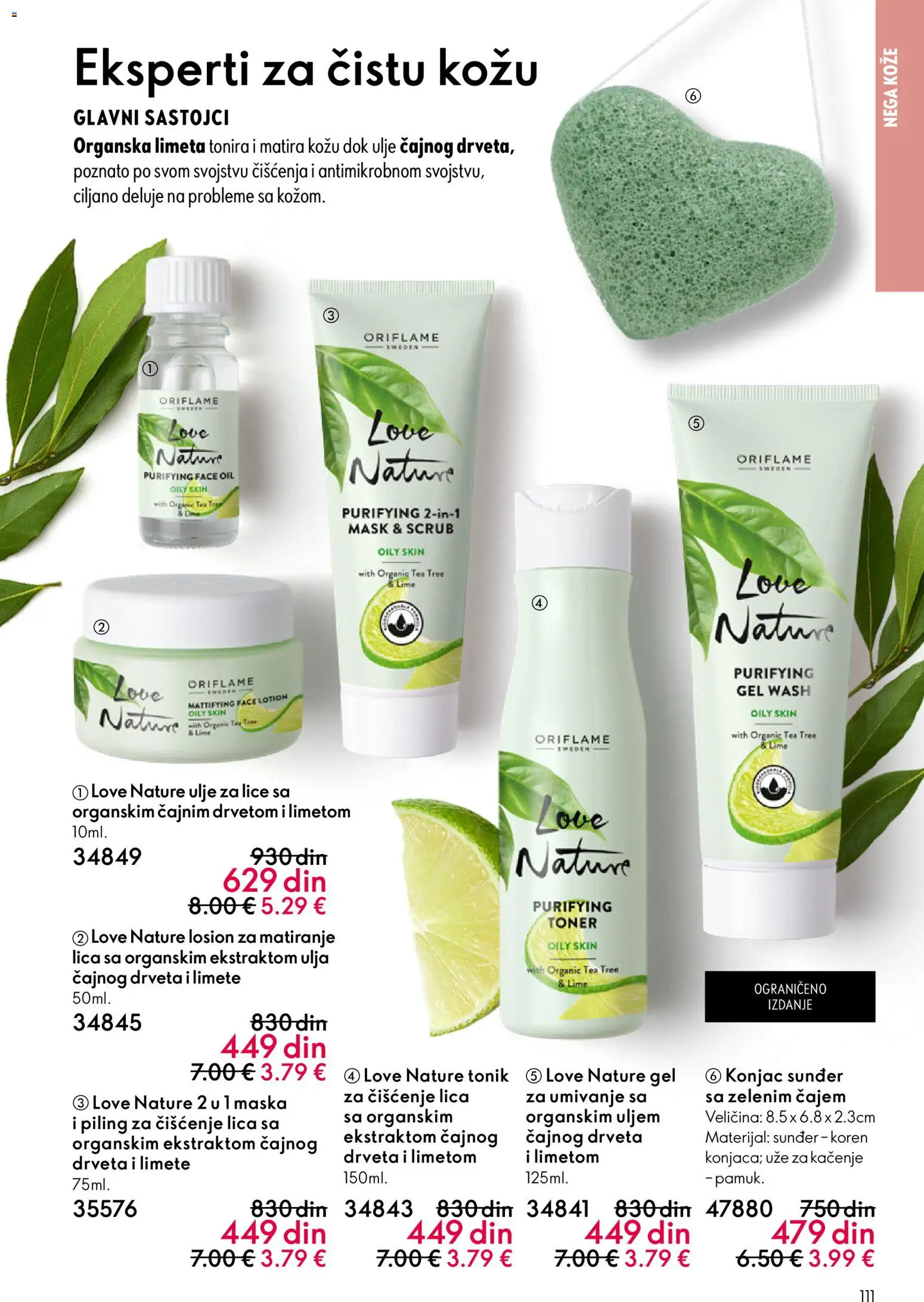 Oriflame katalog - važi od 28.01.2026 | Strana: 111 | Proizvode: Limeta, Piling, Ulje, Tonik