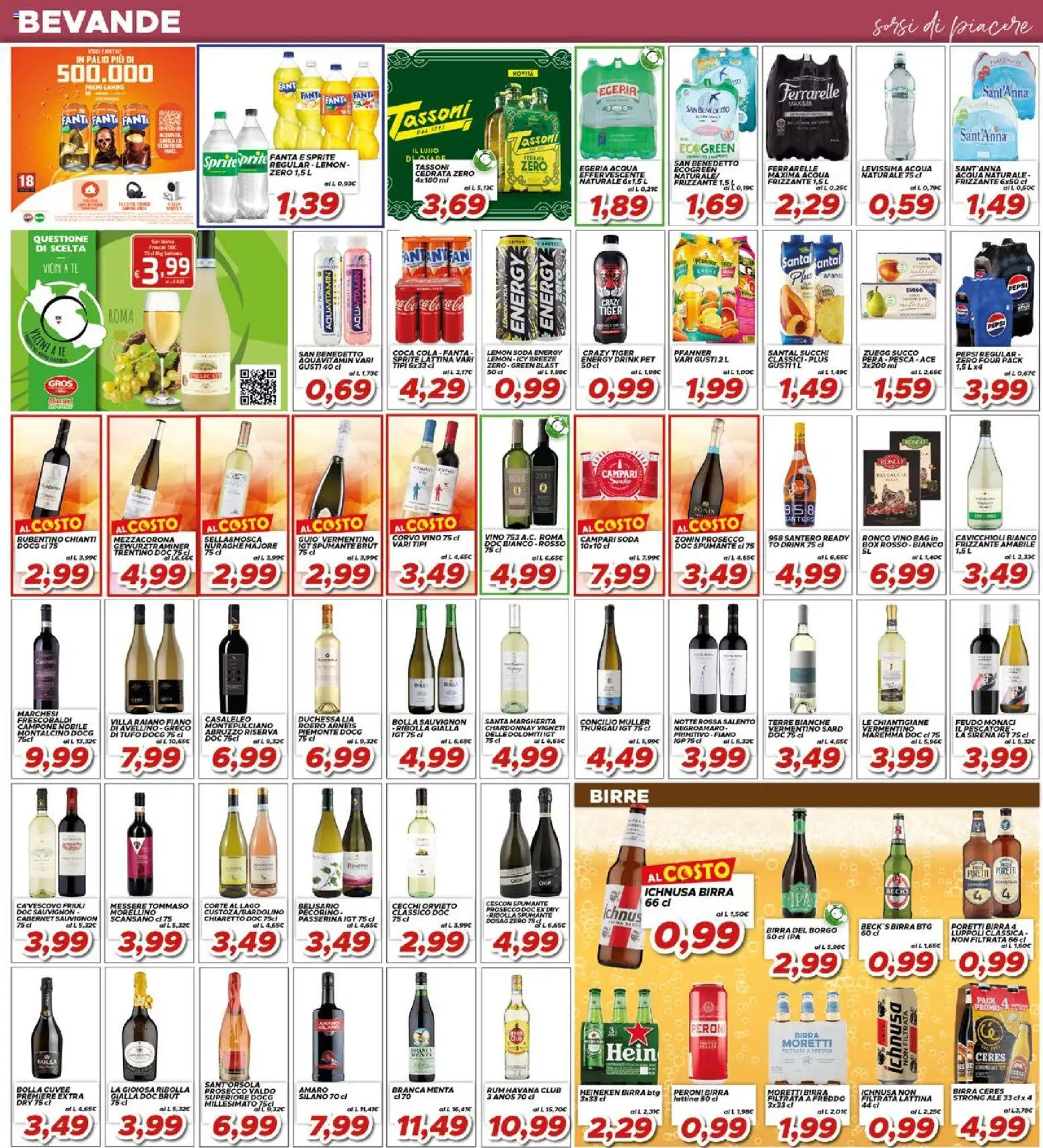 Volantino Ma Supermercati del 17.04.2026 | Pagina: 14 | Prodotti: Birra, Heineken, Ferrarelle, Amaro