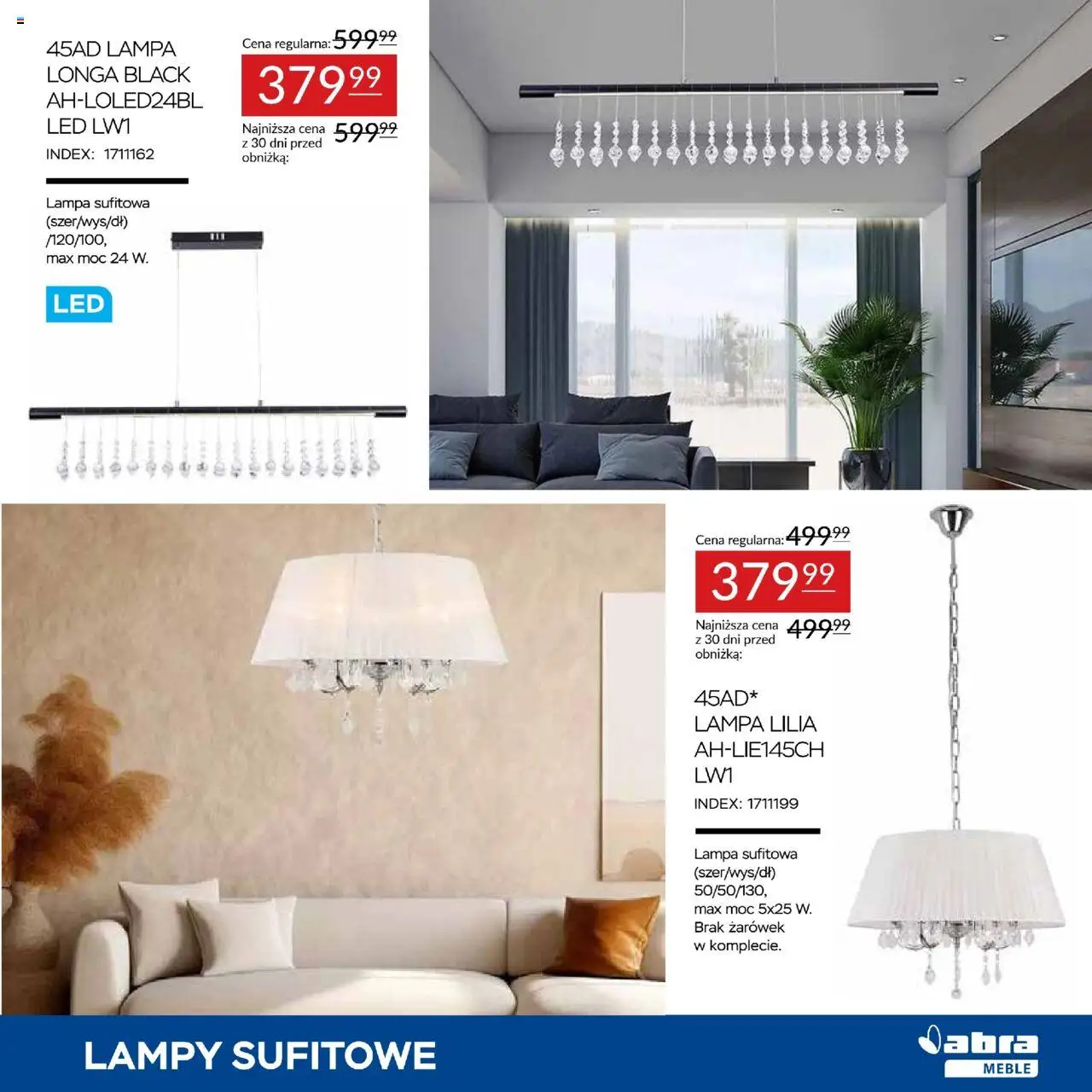 Abra meble Gazetka od 23.09.2025 | Strona: 5 | Produkty: Lampa