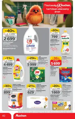 Auchan - Akciós újság Szupermarket - amely érvényes a következő dátumtól: 12.02.2026 | Oldal: 40