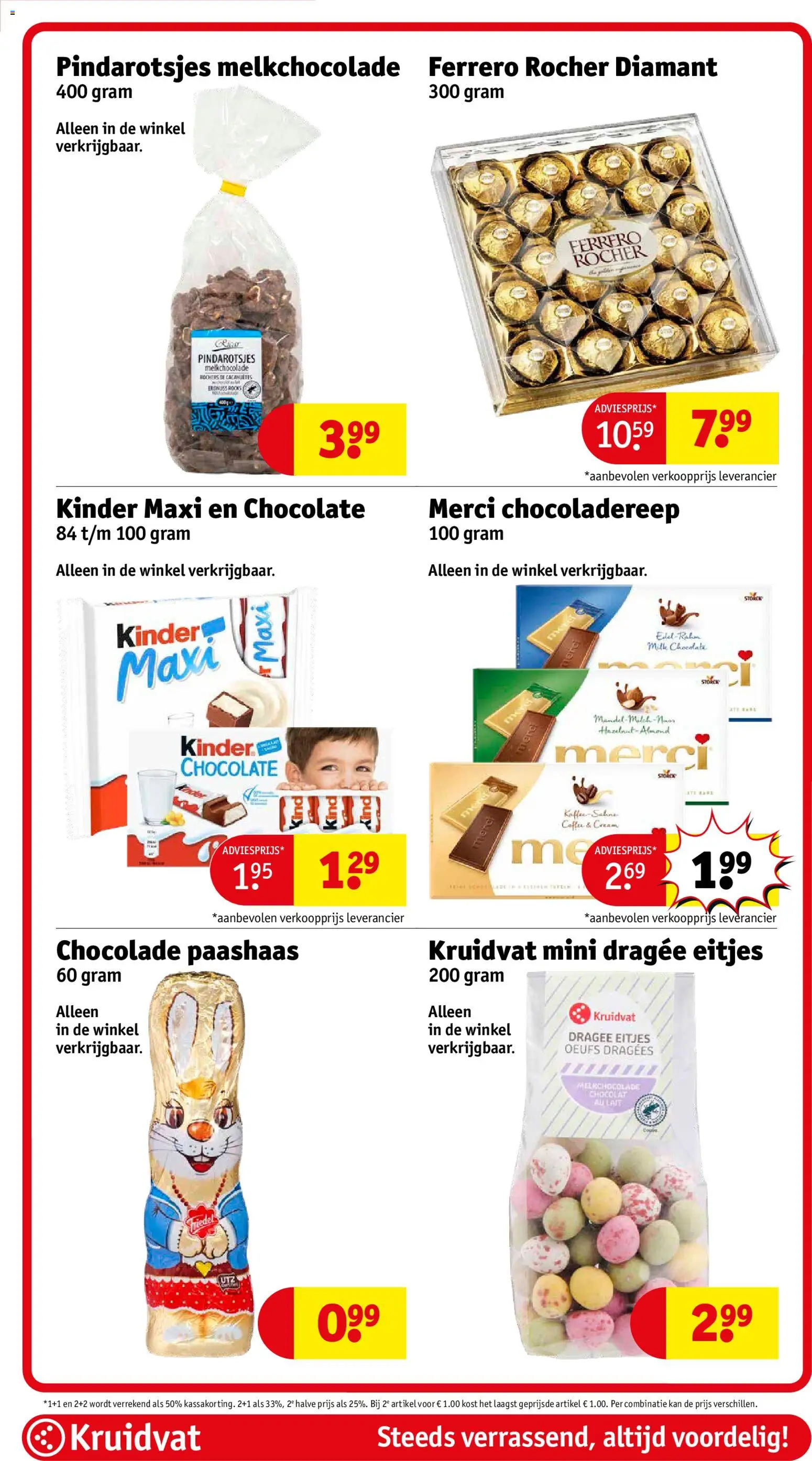 {H1} | Pagina: 82 | Producten: Diamant, Kan, Chocoladereep, Kinder