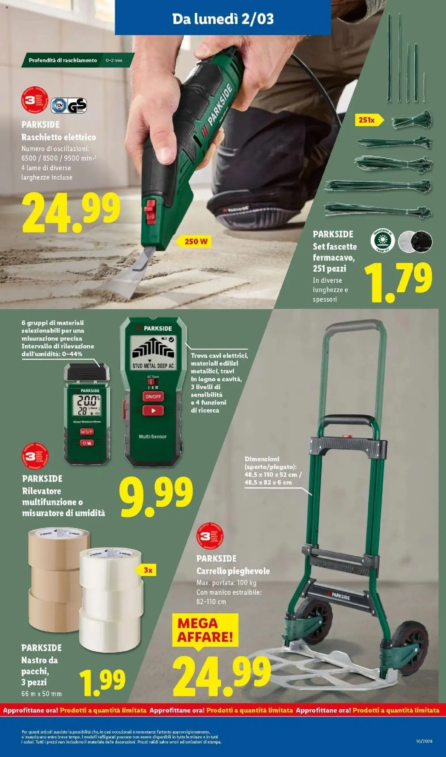 Volantino Lidl del 01.03.2026 | Pagina: 35 | Prodotti: Carrello, Fascette, Trolley