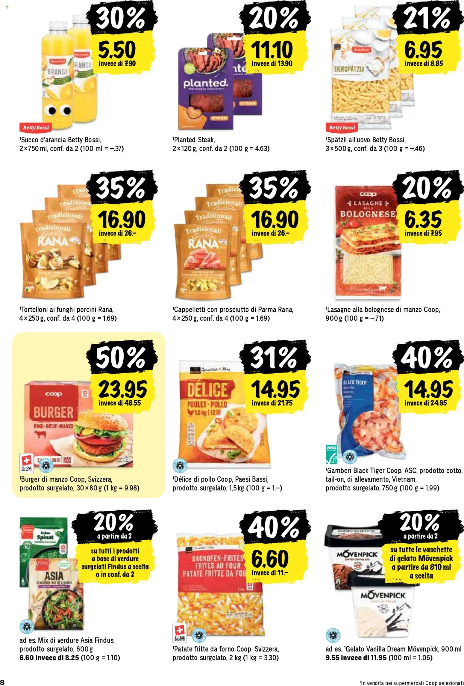 Coop - Una settimana di azioni – gültig ab 18.12.2025 | Seite: 8 | Produkte: Burger