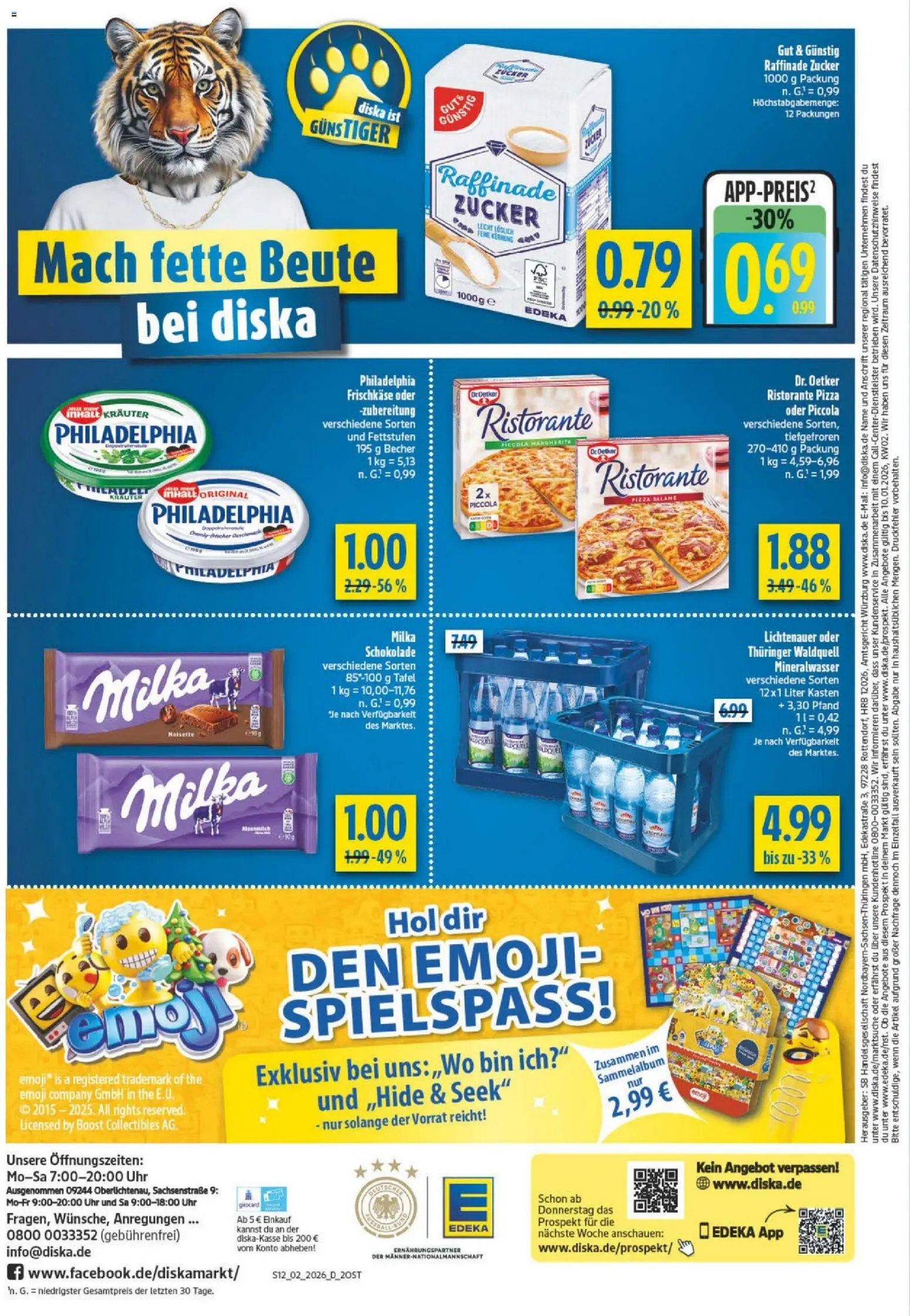 Diska - Diska Angebote Sachsen-Thüringen KW02 – gültig ab 05.01.2026 | Seite: 12 | Produkte: Schokolade, Milka, Pizza, Uhr