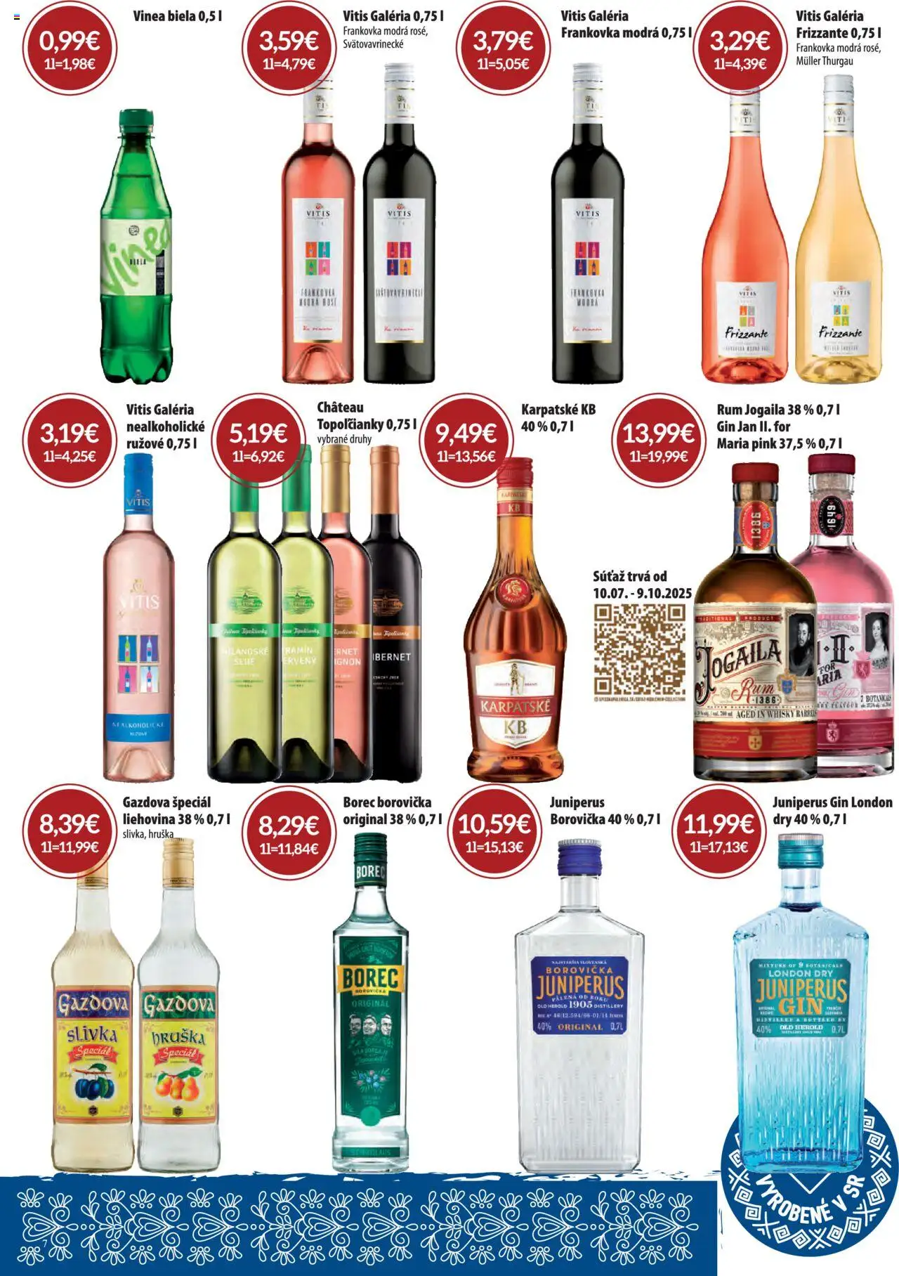 CBA Komfos leták │ platný od 03.07.2025 | Strana: 7 | Produkty: Borovička, Brandy, Whisky, Rum