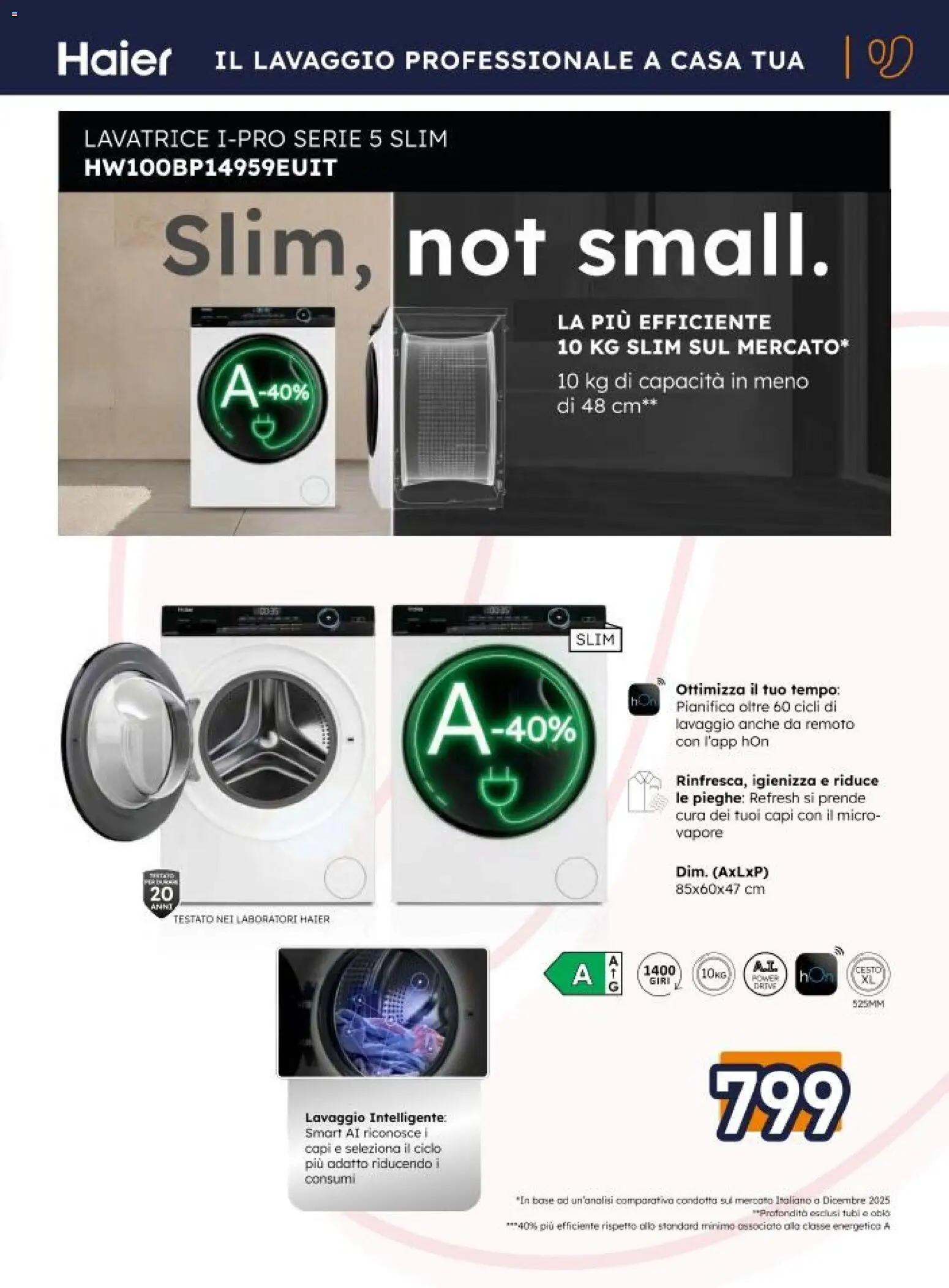 Volantino Unieuro del 20.02.2026 | Pagina: 7 | Prodotti: Lavatrice