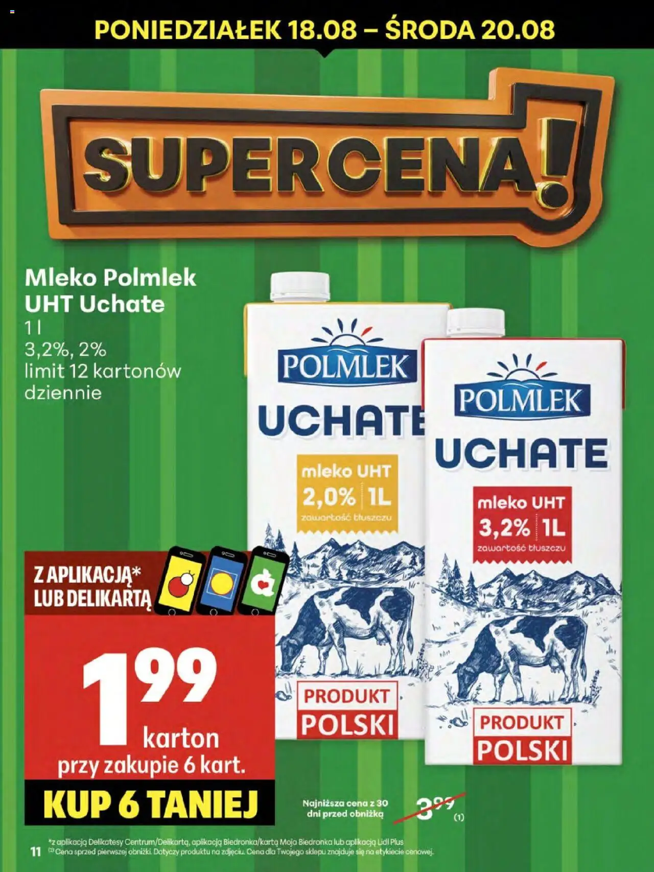 Delikatesy Centrum Gazetka - Sklepy Własne od 14.08.2025 | Strona: 11 | Produkty: Delikatesy, Mleko