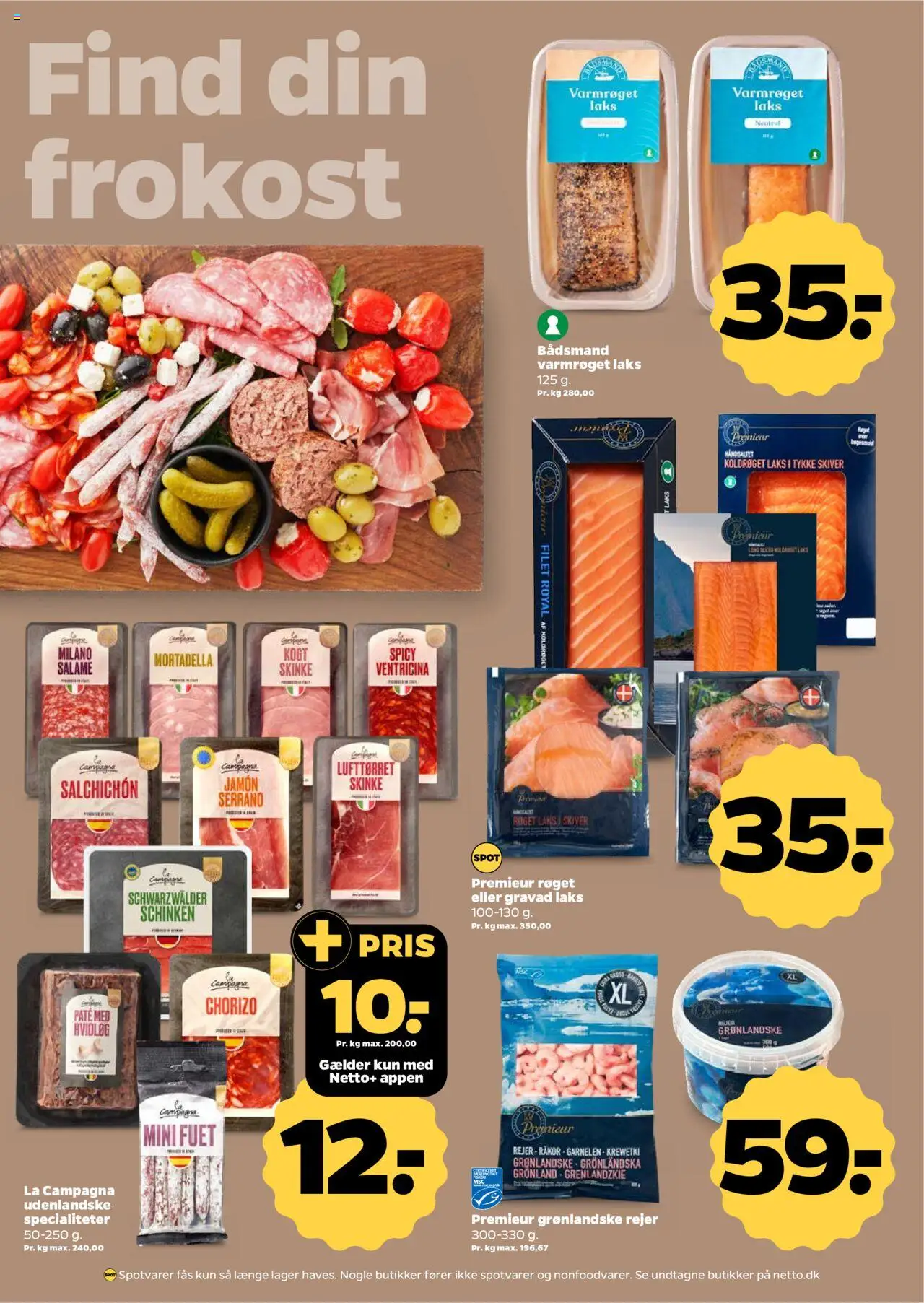 Netto tilbudsavis – gyldig fra 18.10.2025 | Side: 15 | Produkter: Paté, Salami, Skinke, Hvidløg