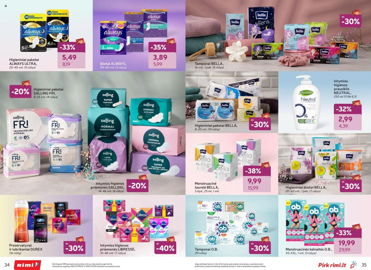 Rimi akcijos nuo 03.02.2026 | Puslapis: 18 | Prekių: Kelnaitės, Prausiklis