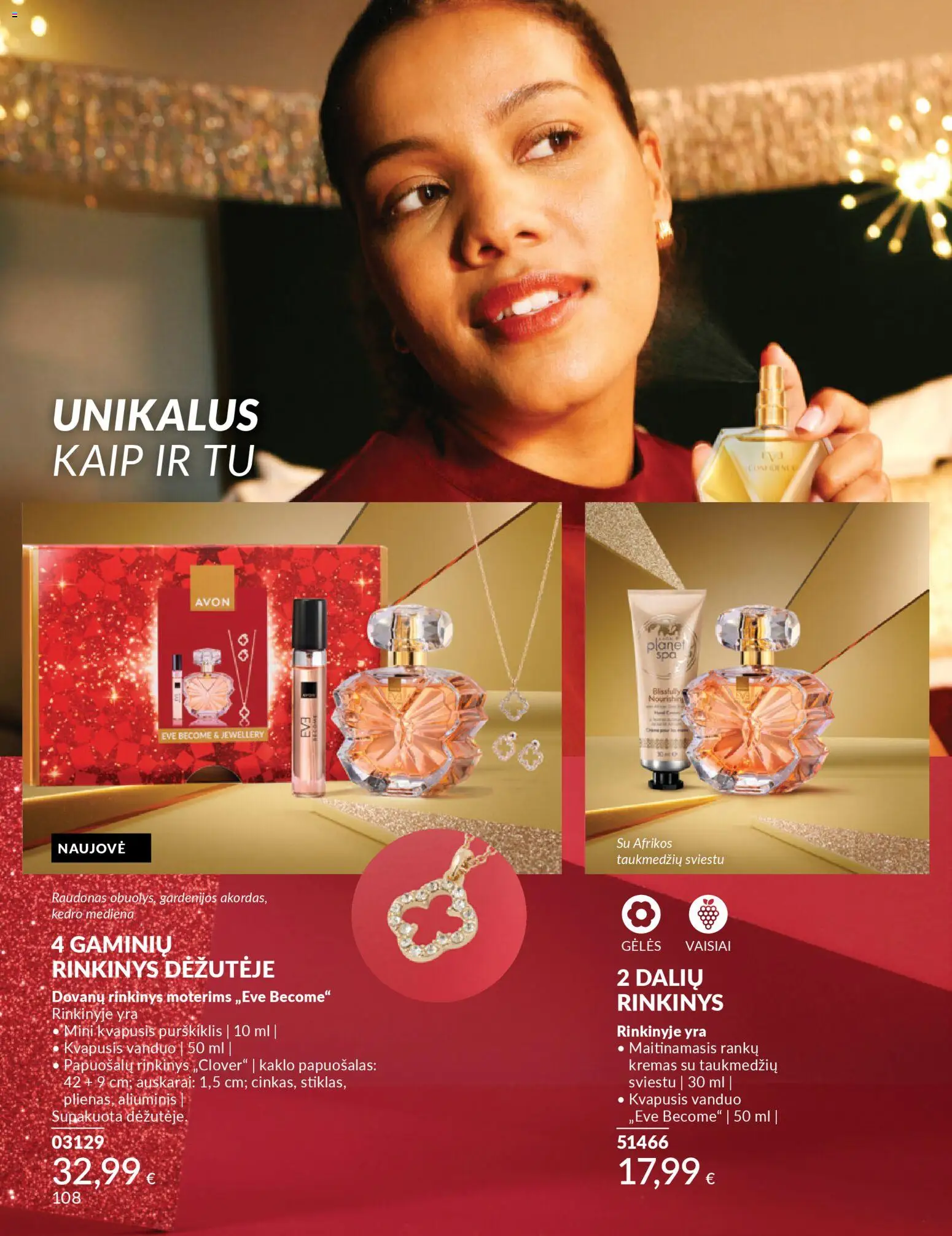 AVON akcijos nuo 01.11.2025 | Puslapis: 108 | Prekių: Kvapusis vanduo, Kremas