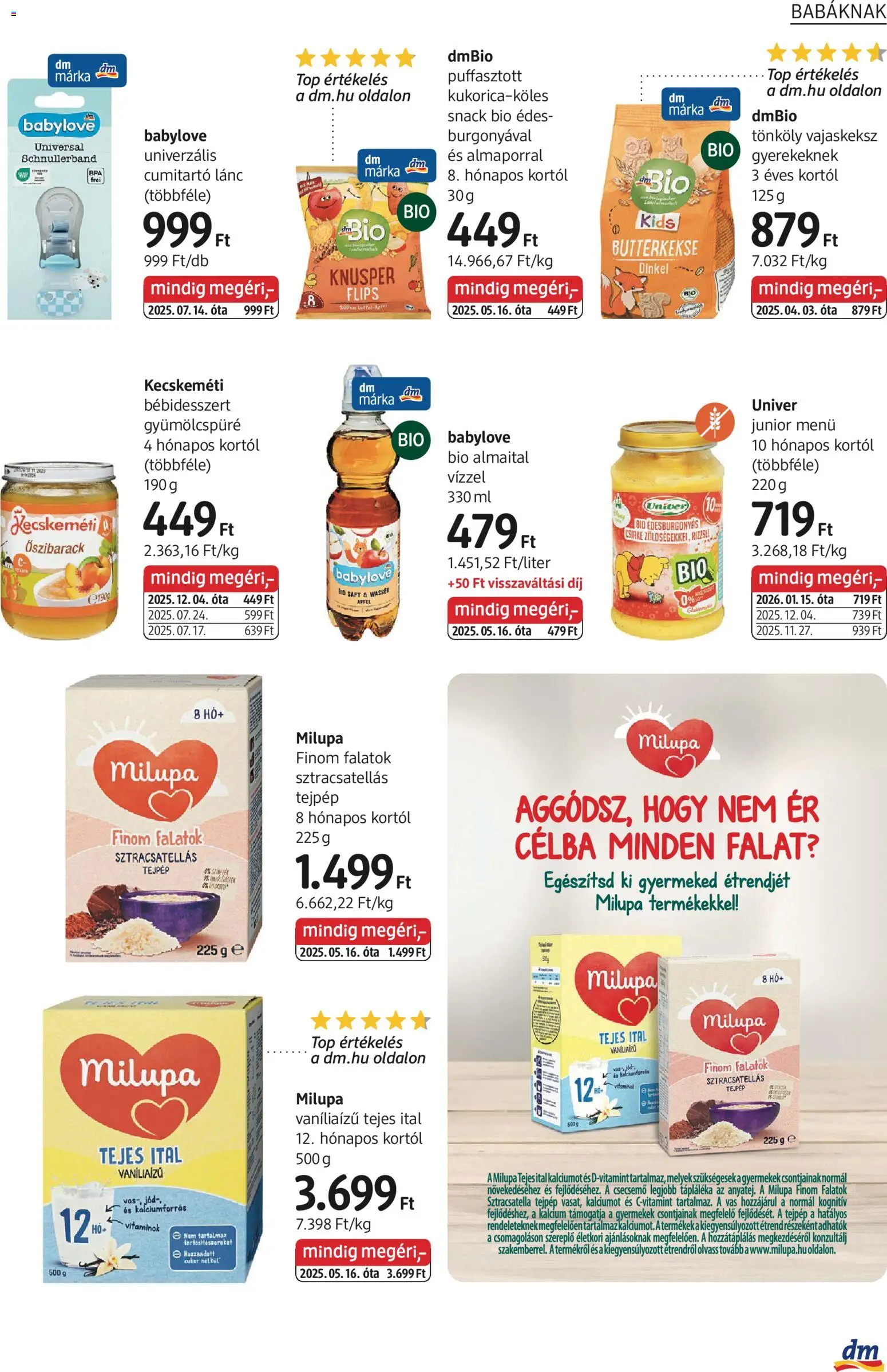 DM Drogerie Markt akciós ujság - amely érvényes a következő dátumtól: 09.04.2026 | Oldal: 21 | Termékek: Őszibarack, Cukor