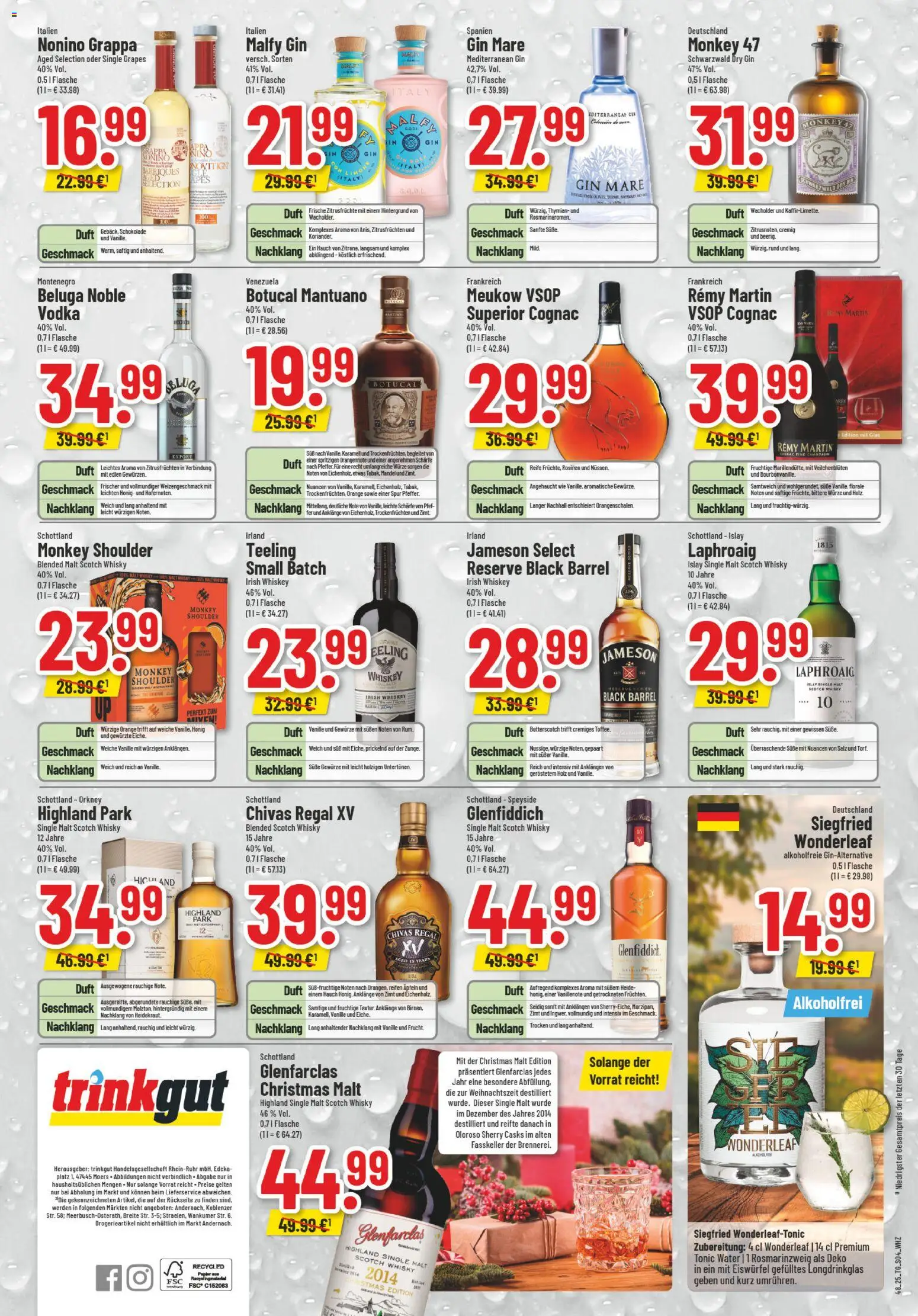 Trinkgut Prospekt – gültig ab 01.12.2025 | Seite: 22 | Produkte: Schokolade, Regal, Jameson, Rosinen