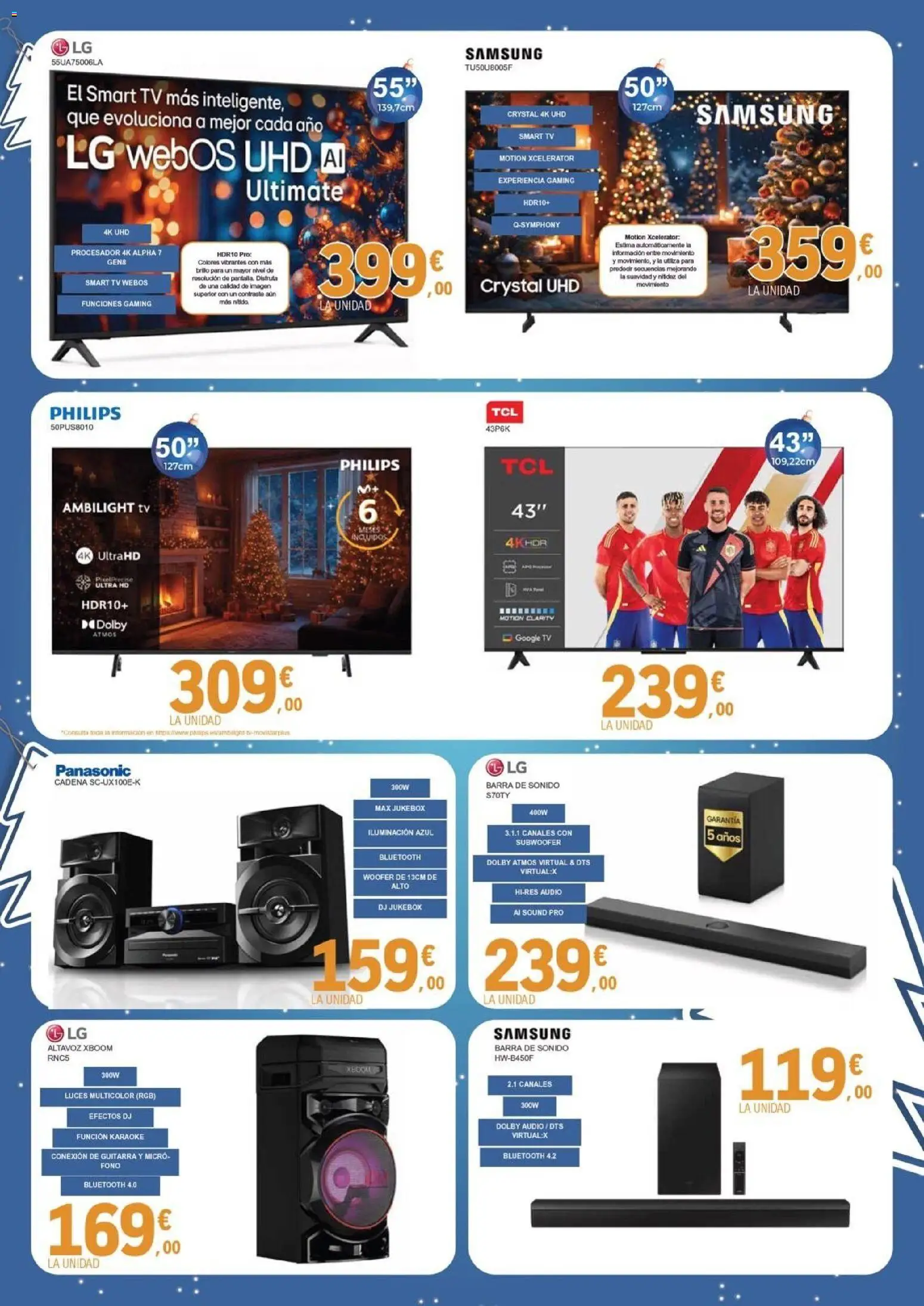 E.Leclerc folleto │ válido desde el 01.12.2025 | Página: 8 | Productos: Καλαμάρι, Audio, Altavoz, Galette de chaise