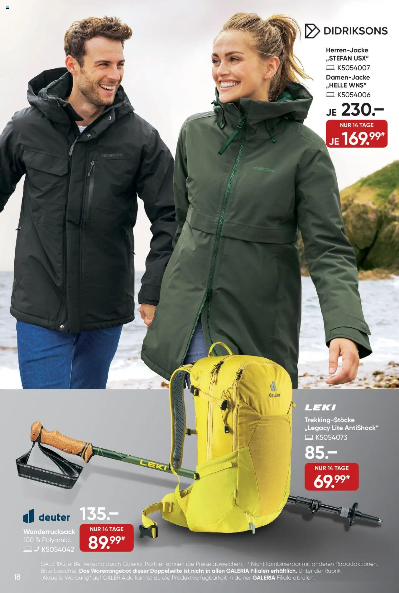 Galeria Karstadt Kaufhof Online-Prospekt – gültig ab 29.09.2025 | Seite: 18 | Produkte: Wanderrucksack