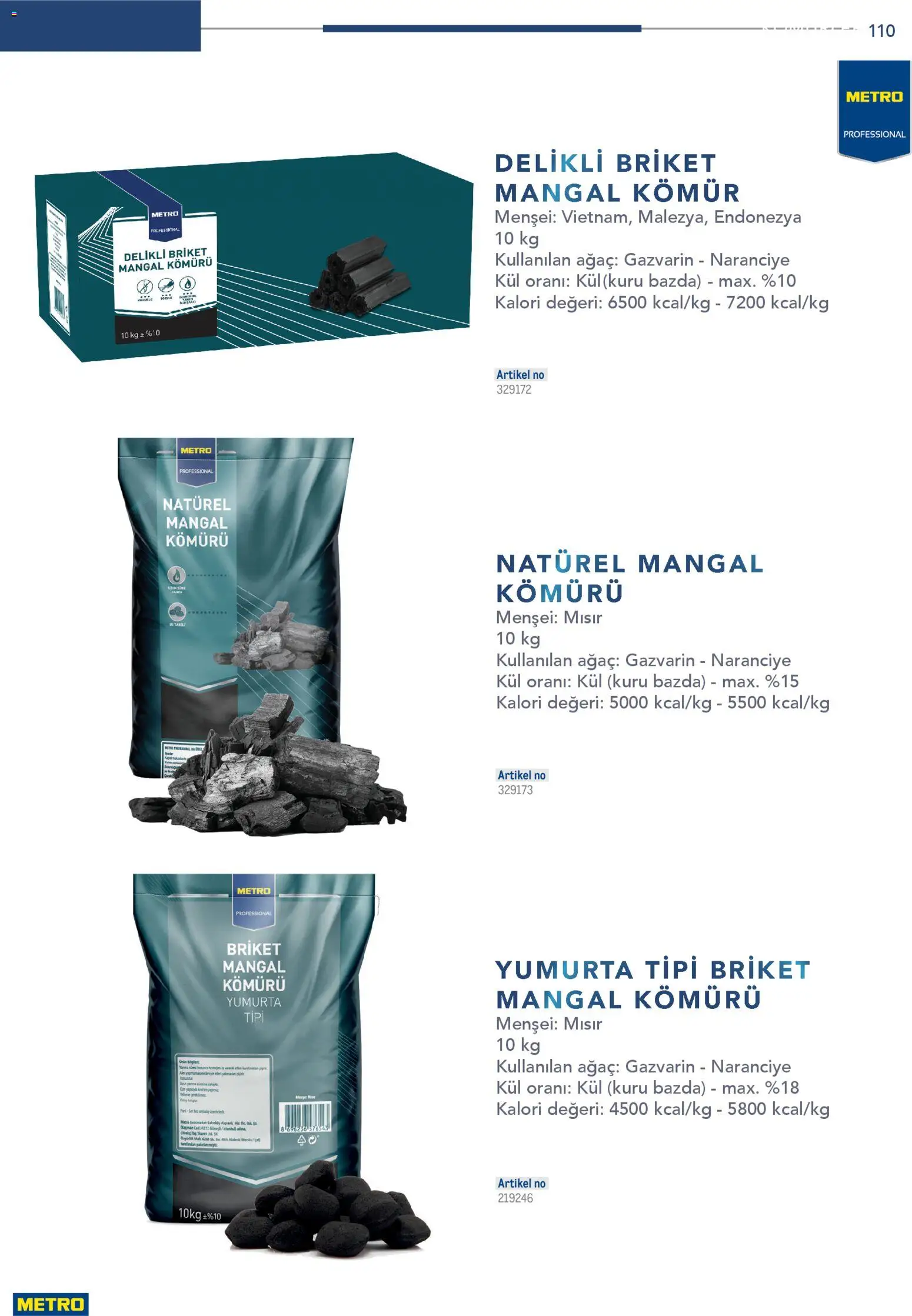 Metro - Profesyonel Çözümler - 26.12.2025 tarihinden itibaren geçerlidir | Sayfa: 110 | Ürünler: Yumurta, Mısır