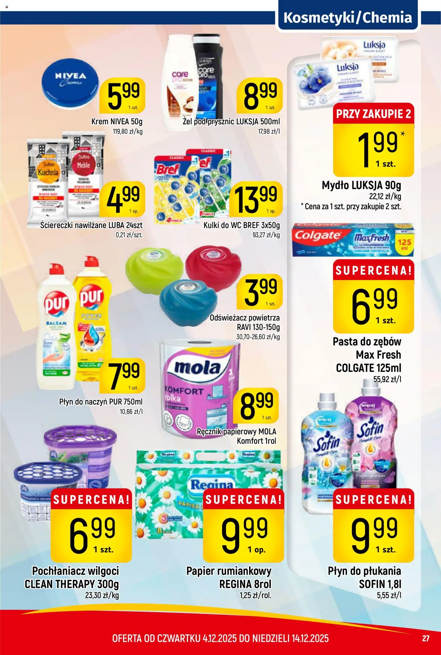 Piotruś Pan Gazetka od 04.12.2025 | Strona: 27 | Produkty: Odświeżacz, Odświeżacz powietrza, Krem, Ręcznik papierowy