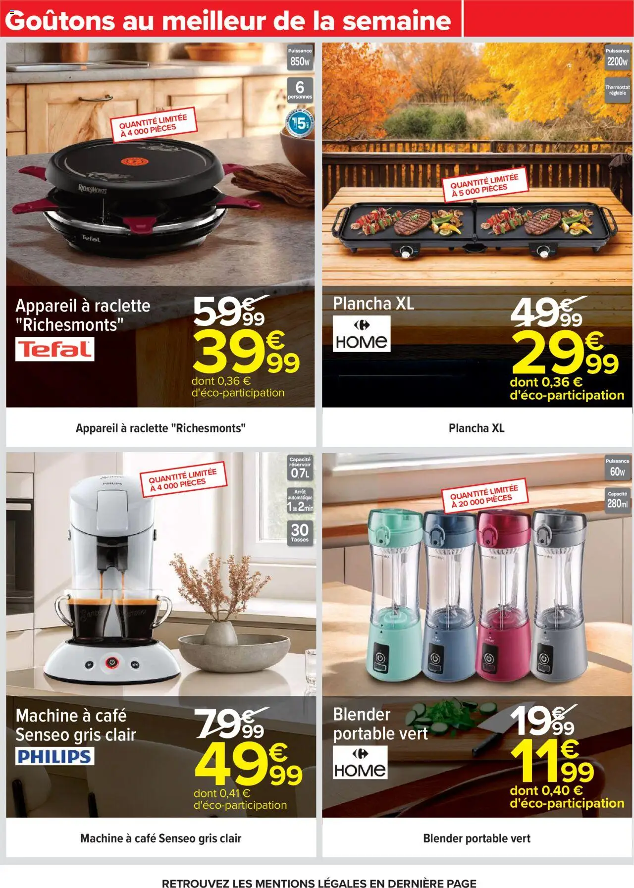 {H1} | Page: 75 | Produits: Plancha, Blender, Portable, Appareil à raclette